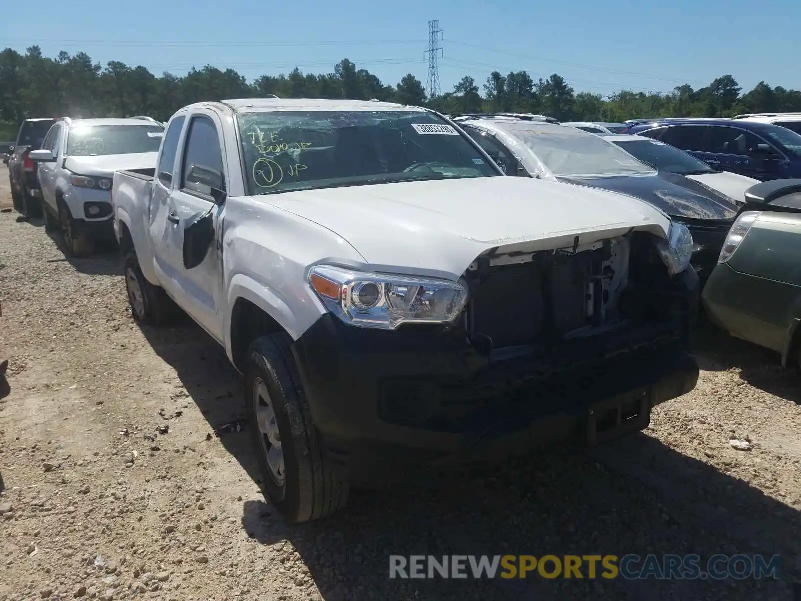 1 Photograph of a damaged car 5TFRX5GN1KX161159 TOYOTA TACOMA 2019