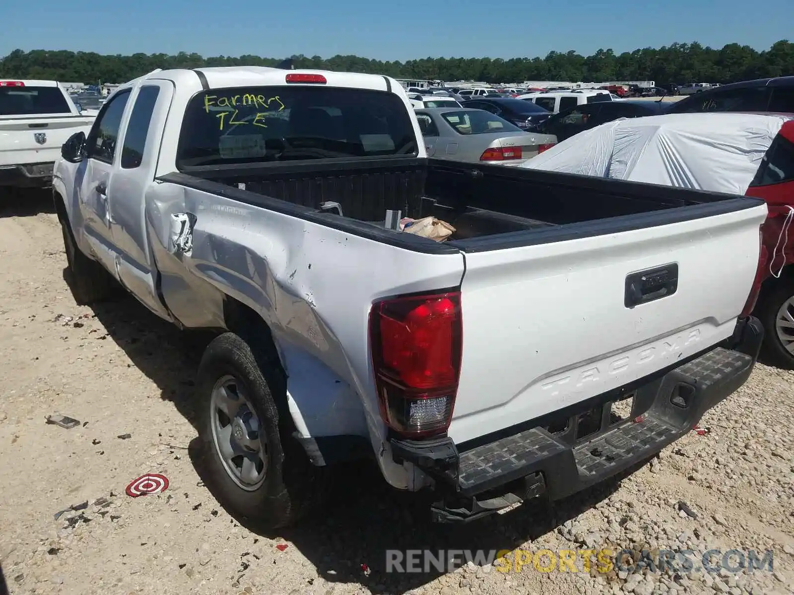 3 Photograph of a damaged car 5TFRX5GN1KX161159 TOYOTA TACOMA 2019