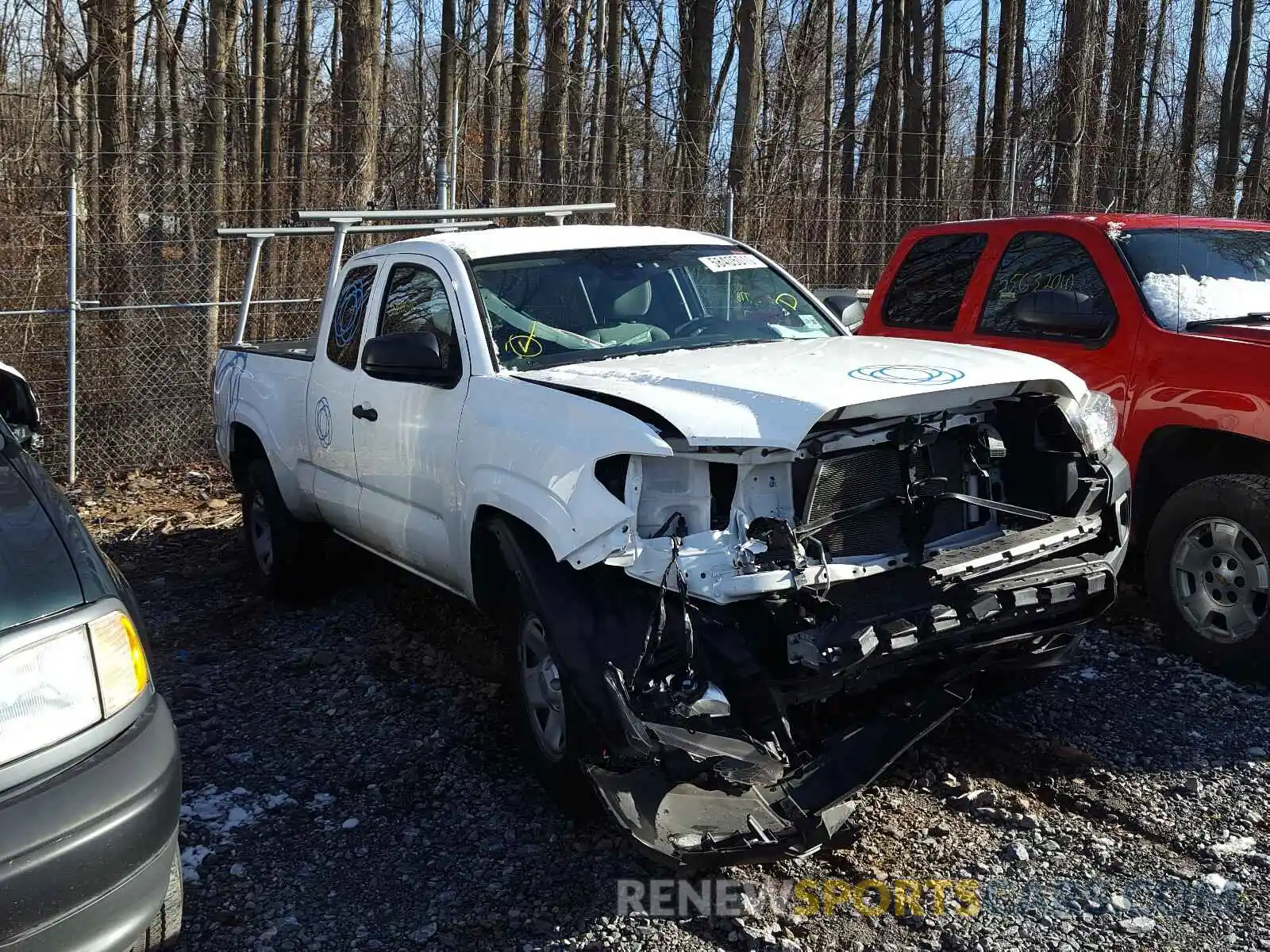 1 Photograph of a damaged car 5TFRX5GN1KX162456 TOYOTA TACOMA 2019