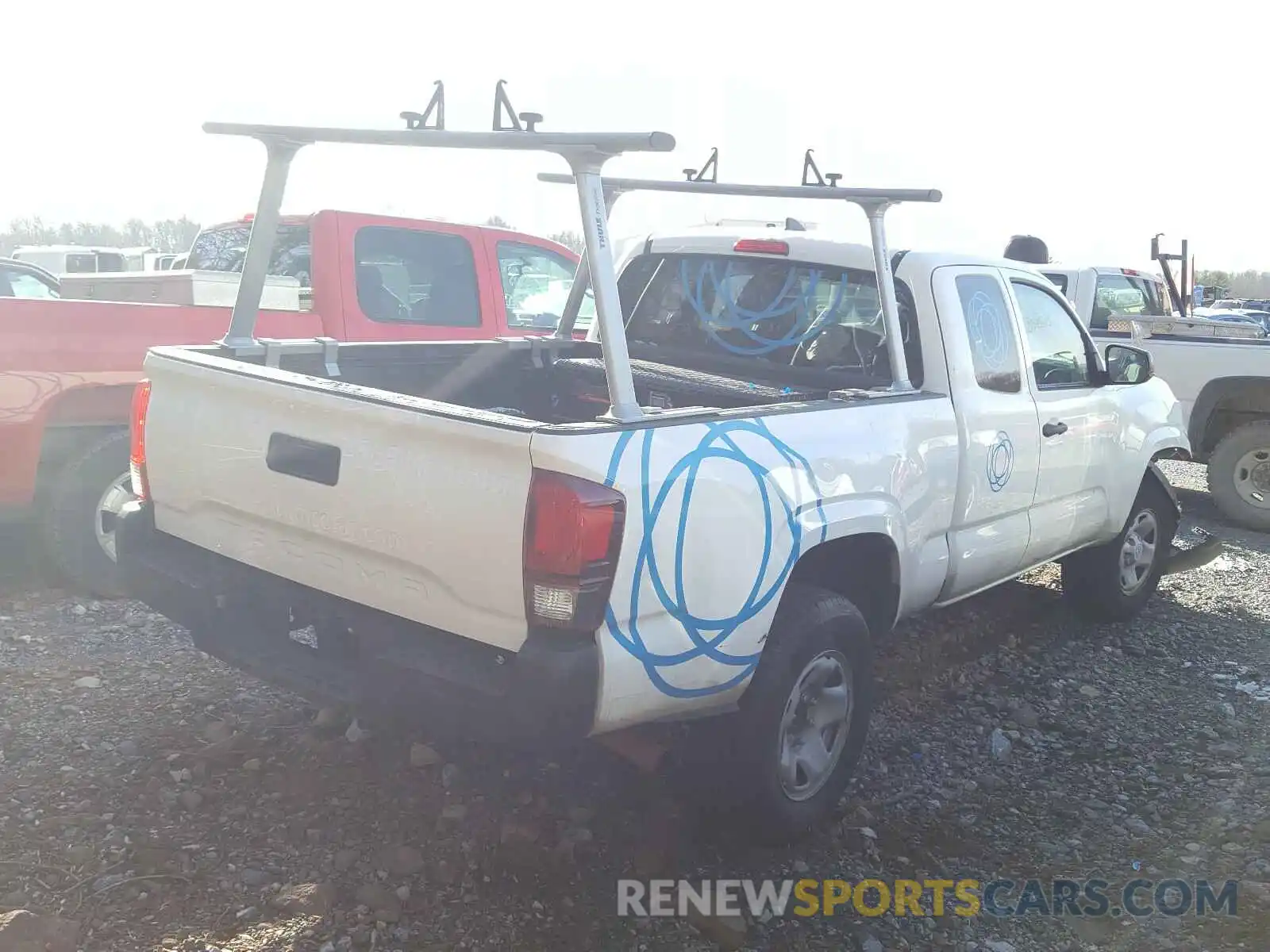 4 Photograph of a damaged car 5TFRX5GN1KX162456 TOYOTA TACOMA 2019