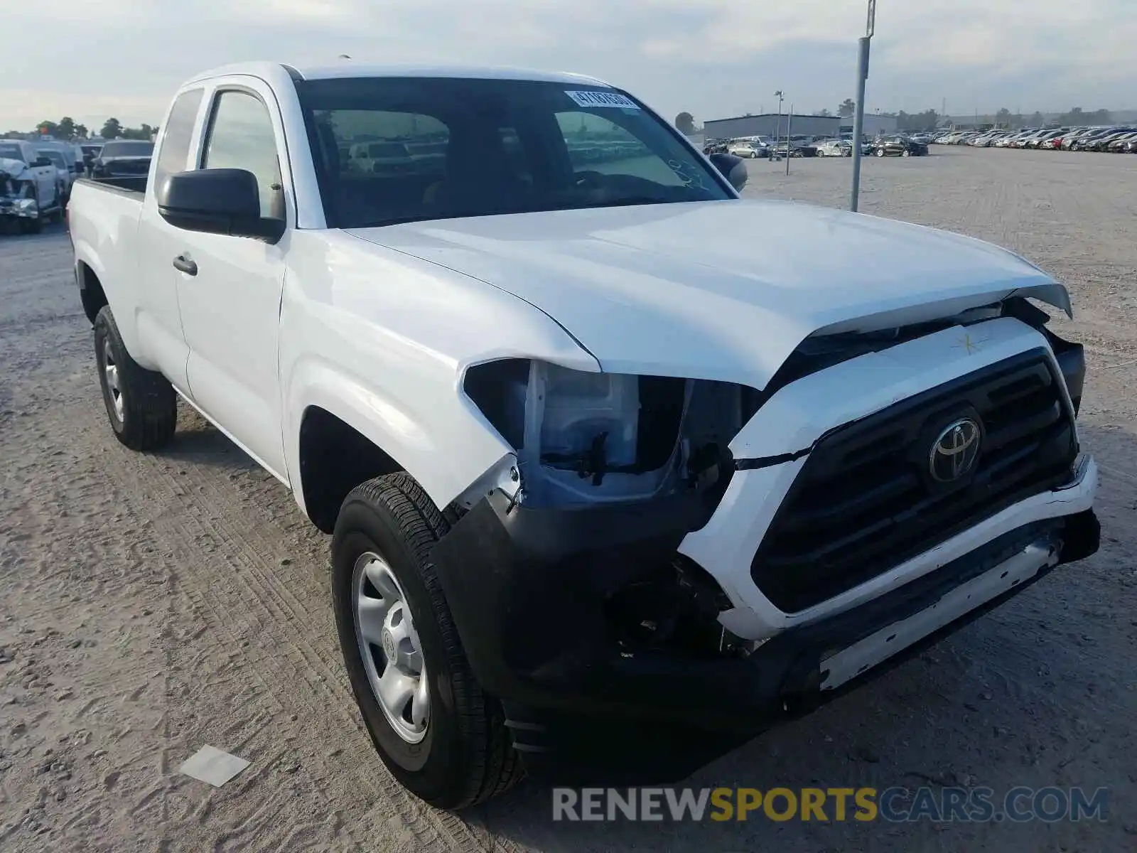 1 Photograph of a damaged car 5TFRX5GN1KX163106 TOYOTA TACOMA 2019