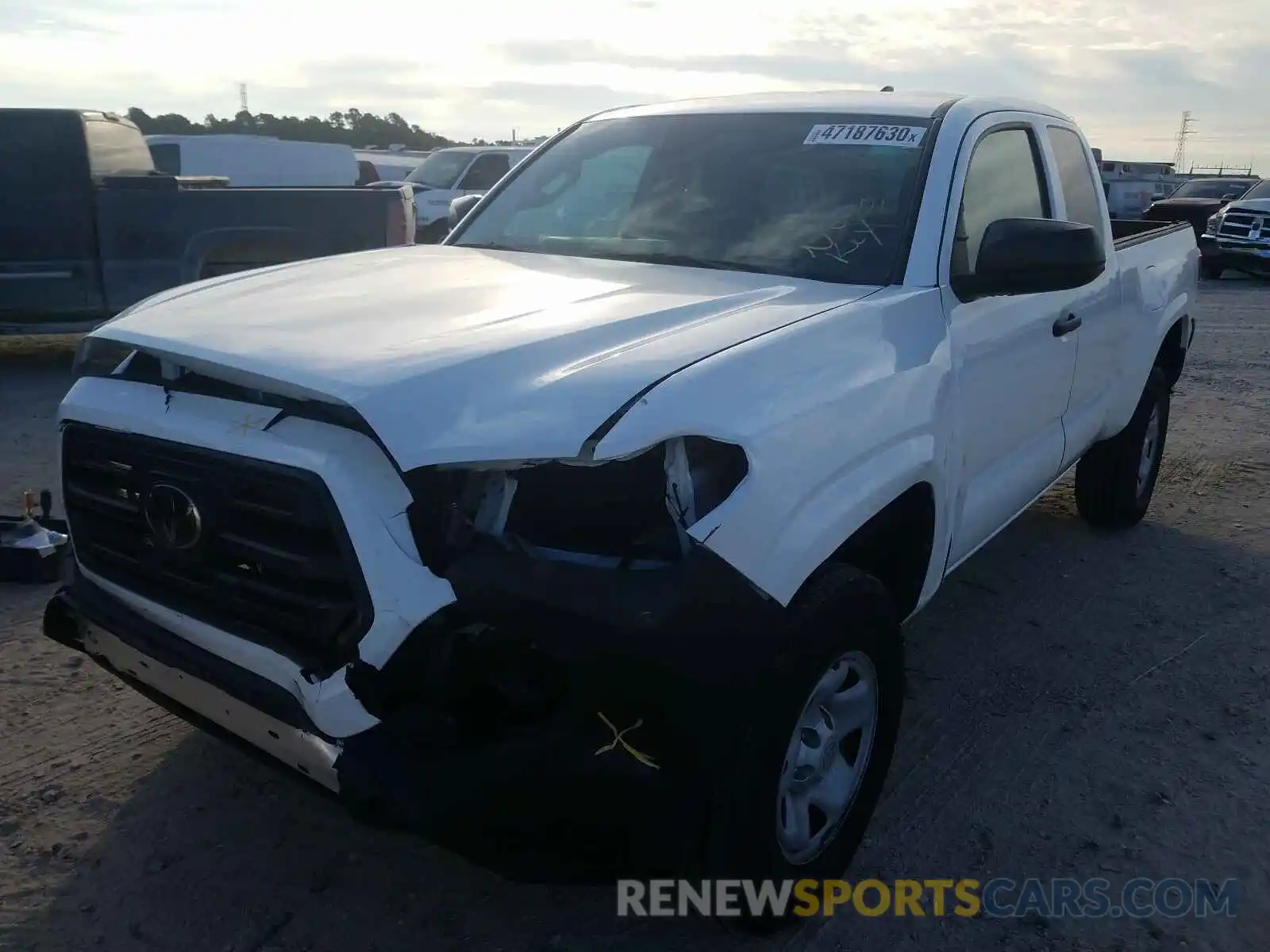 2 Photograph of a damaged car 5TFRX5GN1KX163106 TOYOTA TACOMA 2019