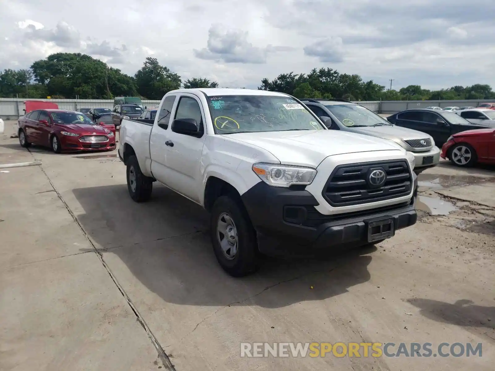 1 Photograph of a damaged car 5TFRX5GN2KX134021 TOYOTA TACOMA 2019