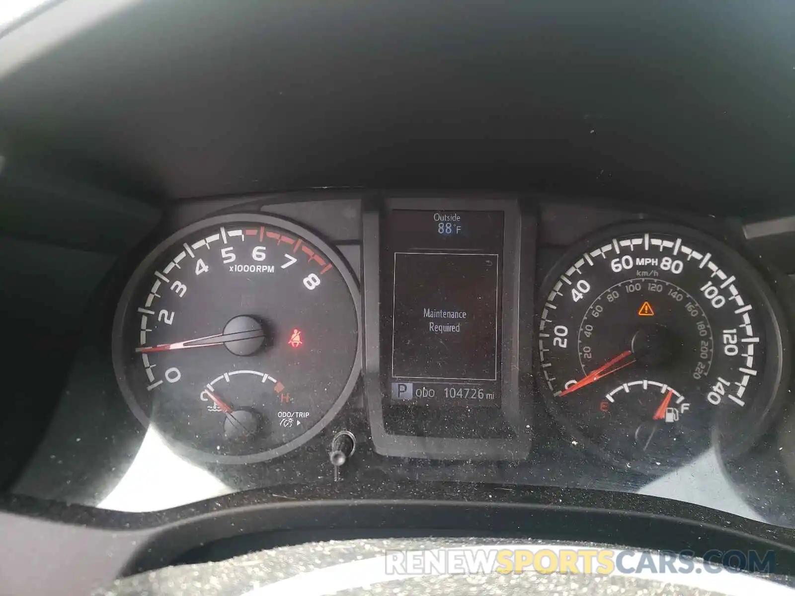 8 Photograph of a damaged car 5TFRX5GN2KX134021 TOYOTA TACOMA 2019