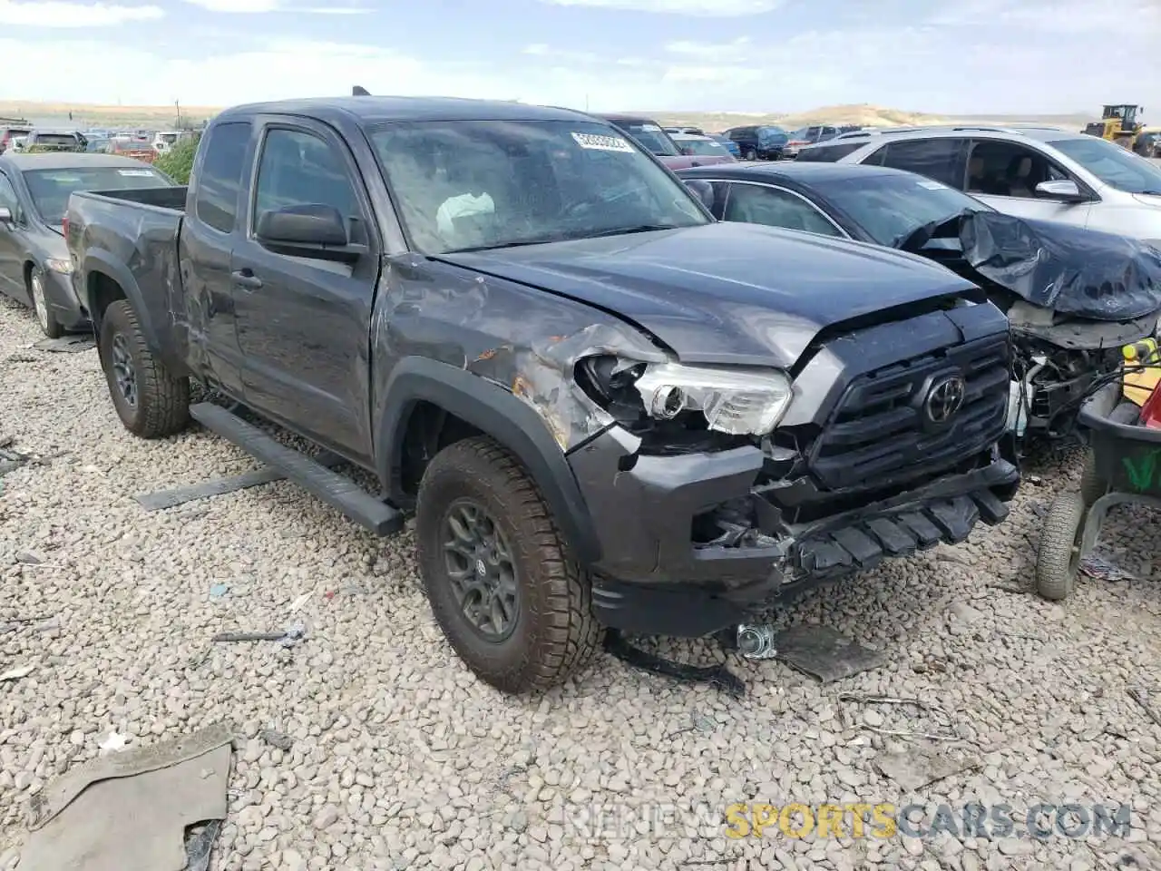 1 Photograph of a damaged car 5TFRX5GN2KX136755 TOYOTA TACOMA 2019