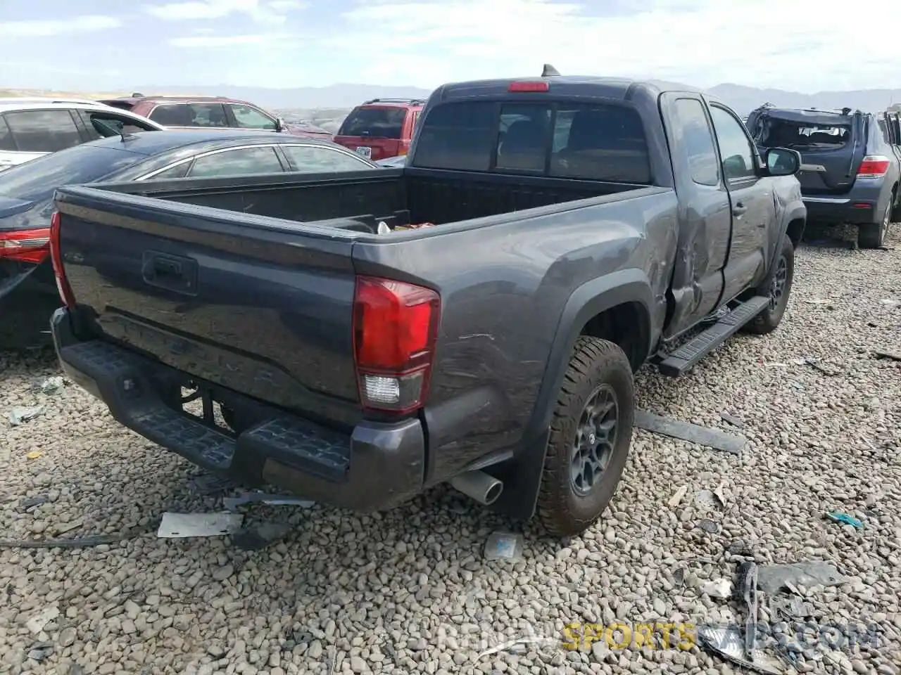 4 Photograph of a damaged car 5TFRX5GN2KX136755 TOYOTA TACOMA 2019