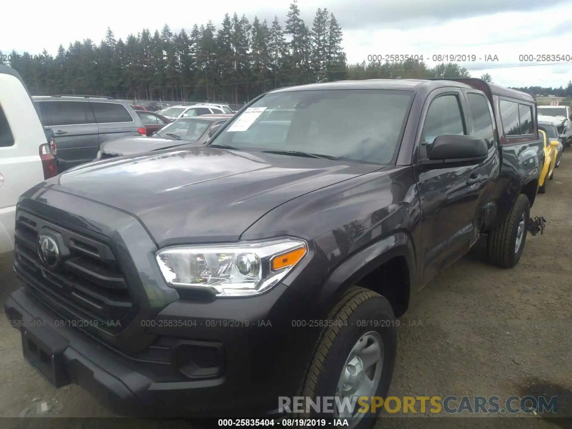 2 Photograph of a damaged car 5TFRX5GN2KX138196 TOYOTA TACOMA 2019