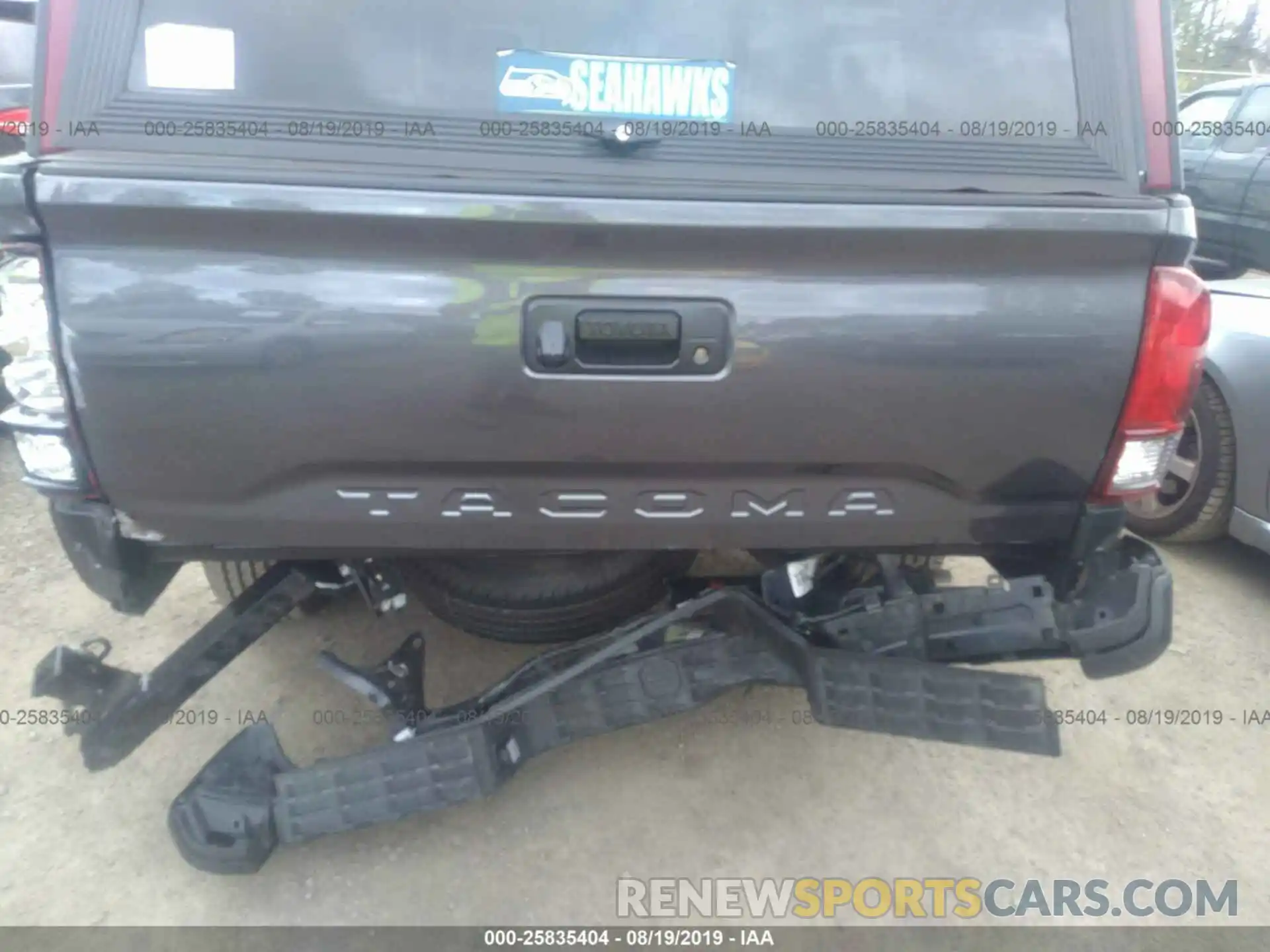 6 Photograph of a damaged car 5TFRX5GN2KX138196 TOYOTA TACOMA 2019