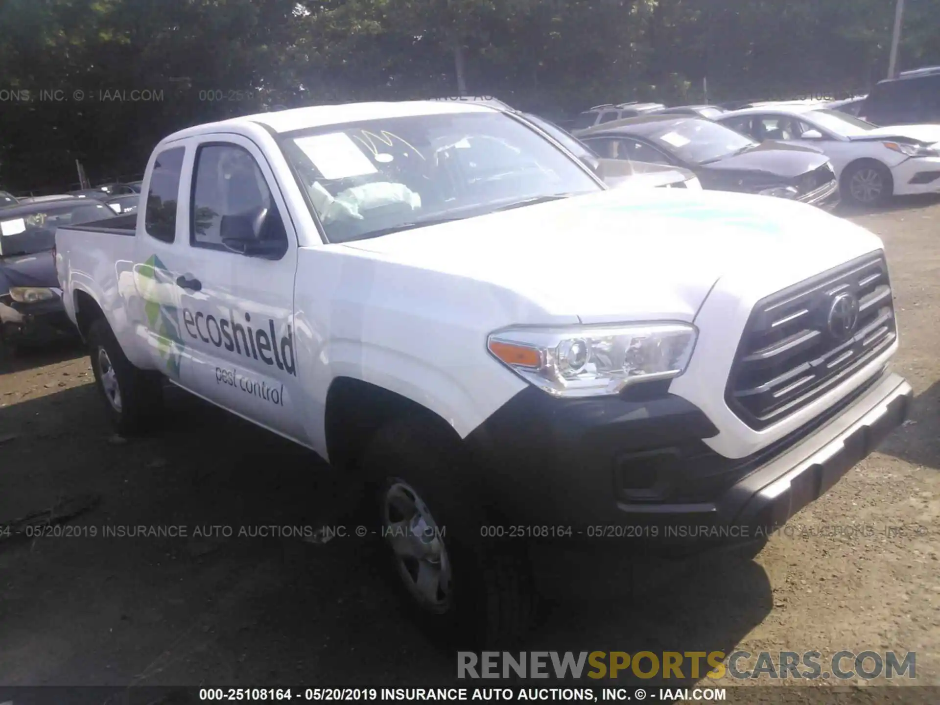 1 Photograph of a damaged car 5TFRX5GN2KX141664 TOYOTA TACOMA 2019