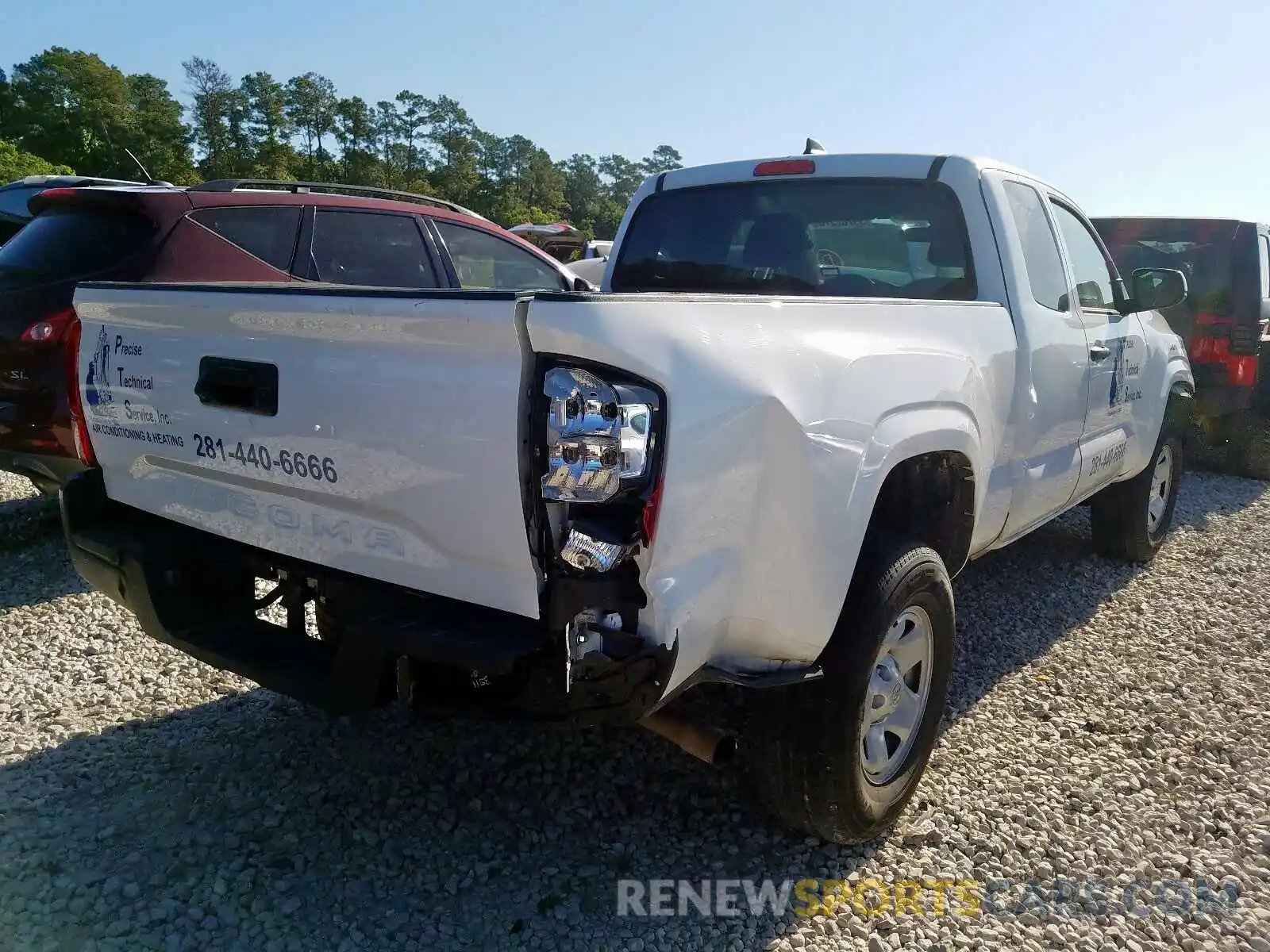 4 Photograph of a damaged car 5TFRX5GN2KX142216 TOYOTA TACOMA 2019