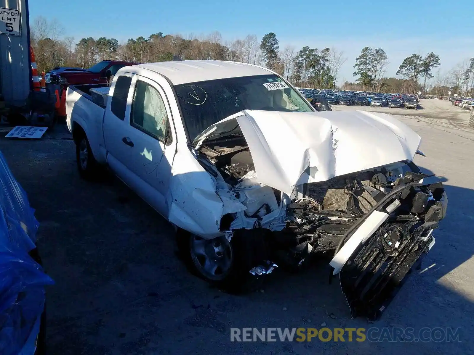 1 Photograph of a damaged car 5TFRX5GN2KX143267 TOYOTA TACOMA 2019