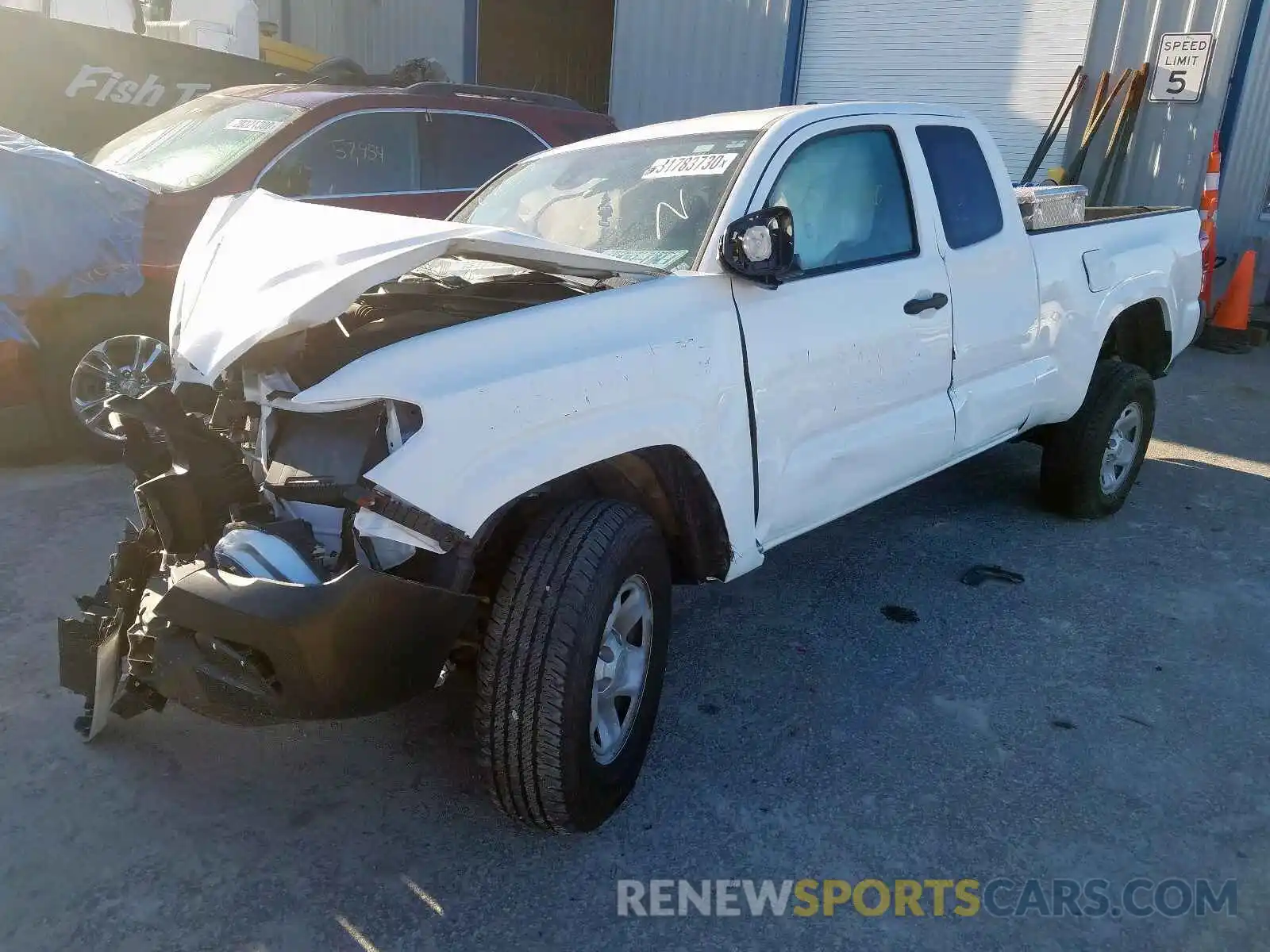 2 Photograph of a damaged car 5TFRX5GN2KX143267 TOYOTA TACOMA 2019