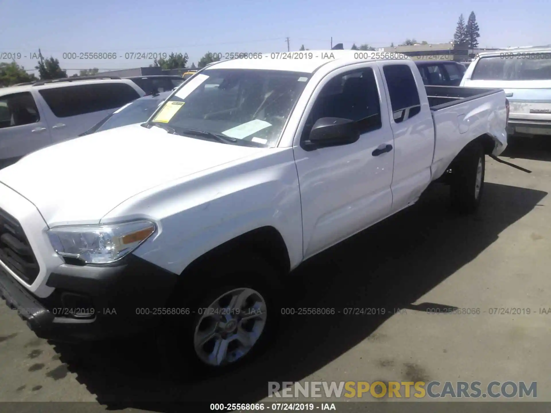 2 Photograph of a damaged car 5TFRX5GN2KX144208 TOYOTA TACOMA 2019