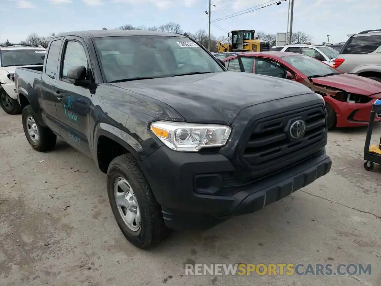 1 Photograph of a damaged car 5TFRX5GN2KX149344 TOYOTA TACOMA 2019