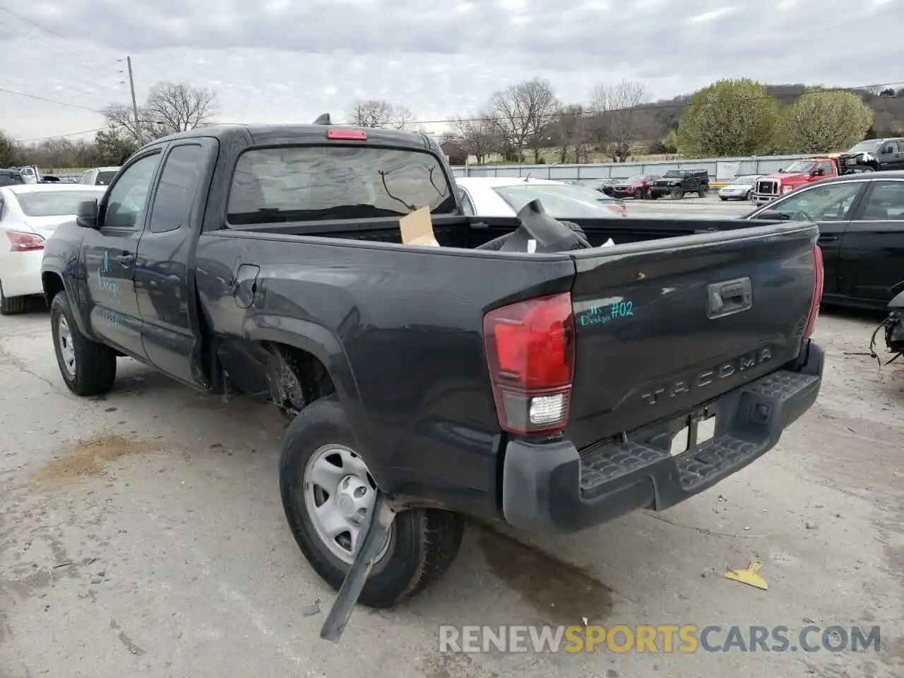 3 Photograph of a damaged car 5TFRX5GN2KX149344 TOYOTA TACOMA 2019