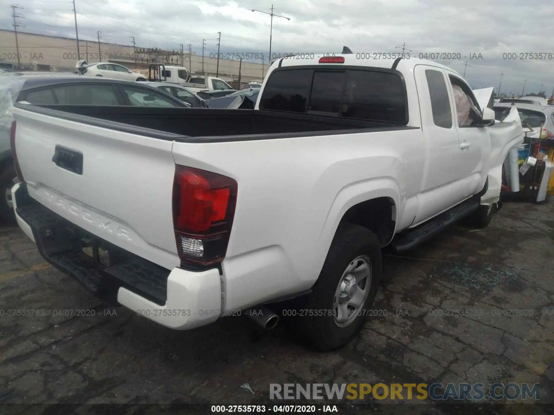 4 Photograph of a damaged car 5TFRX5GN2KX152406 TOYOTA TACOMA 2019