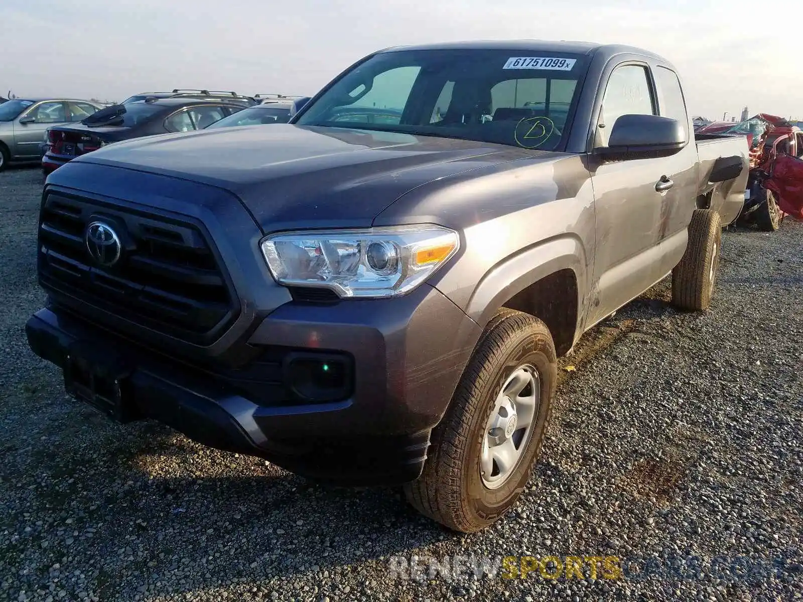 2 Photograph of a damaged car 5TFRX5GN2KX157346 TOYOTA TACOMA 2019