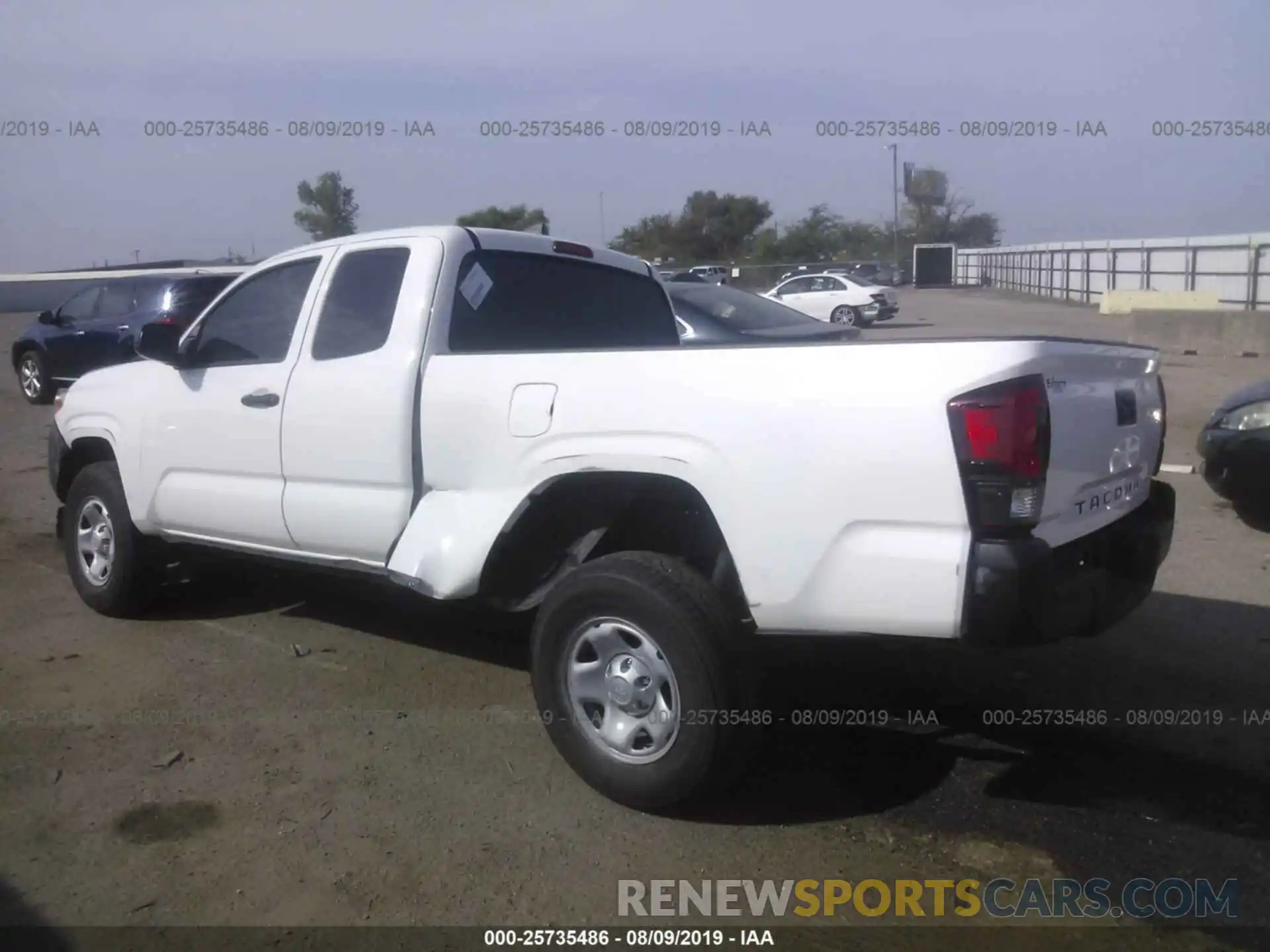 3 Photograph of a damaged car 5TFRX5GN2KX158027 TOYOTA TACOMA 2019