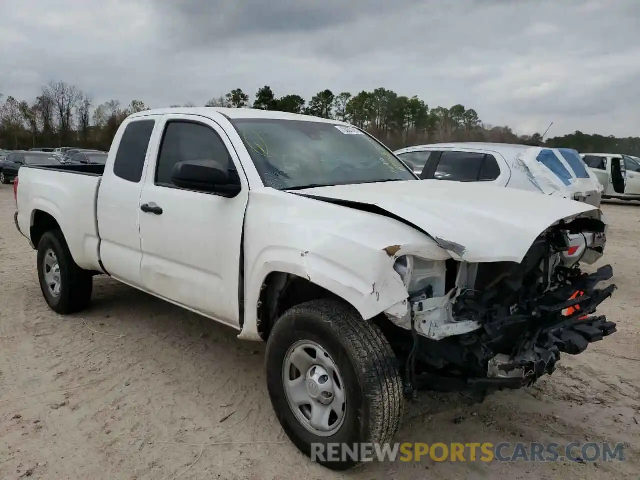 1 Photograph of a damaged car 5TFRX5GN3KX134660 TOYOTA TACOMA 2019