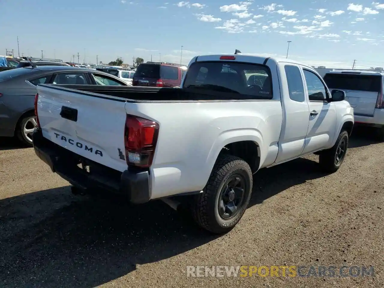 4 Photograph of a damaged car 5TFRX5GN3KX137073 TOYOTA TACOMA 2019