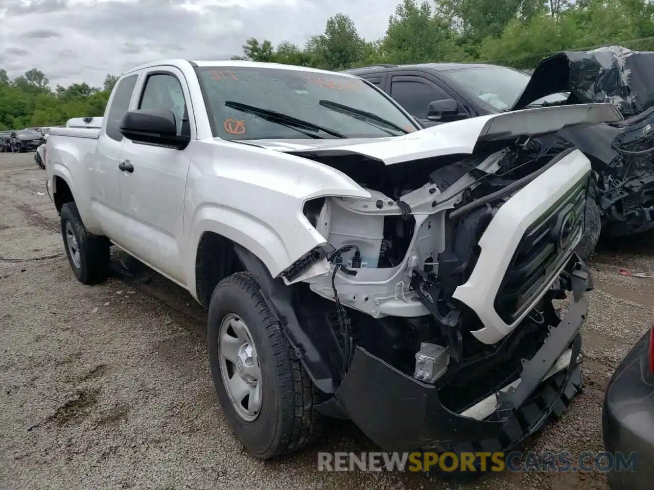 1 Photograph of a damaged car 5TFRX5GN3KX140748 TOYOTA TACOMA 2019