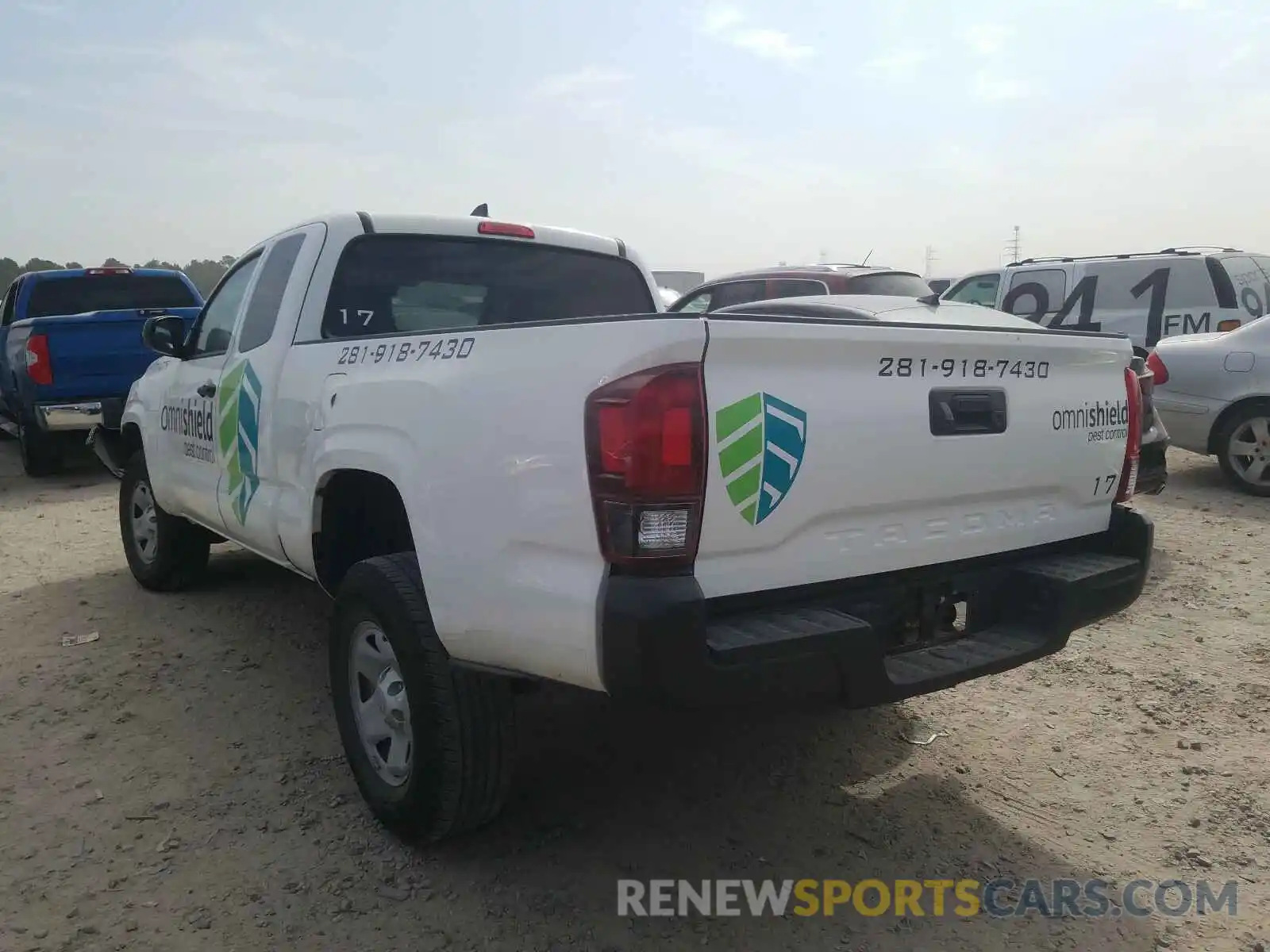 3 Photograph of a damaged car 5TFRX5GN3KX143536 TOYOTA TACOMA 2019