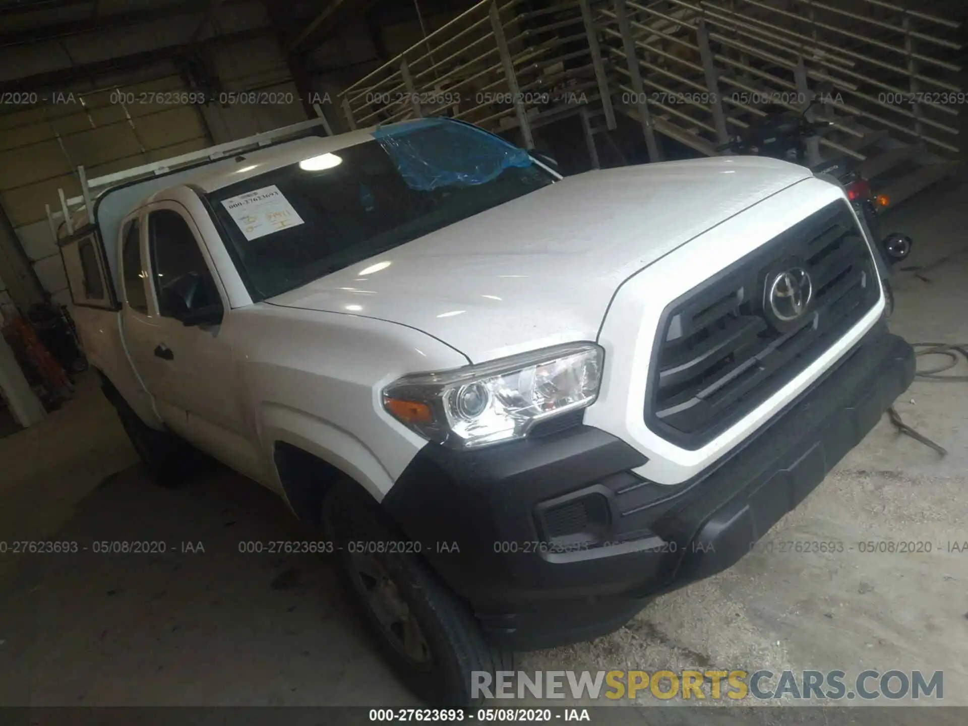 1 Photograph of a damaged car 5TFRX5GN3KX145254 TOYOTA TACOMA 2019