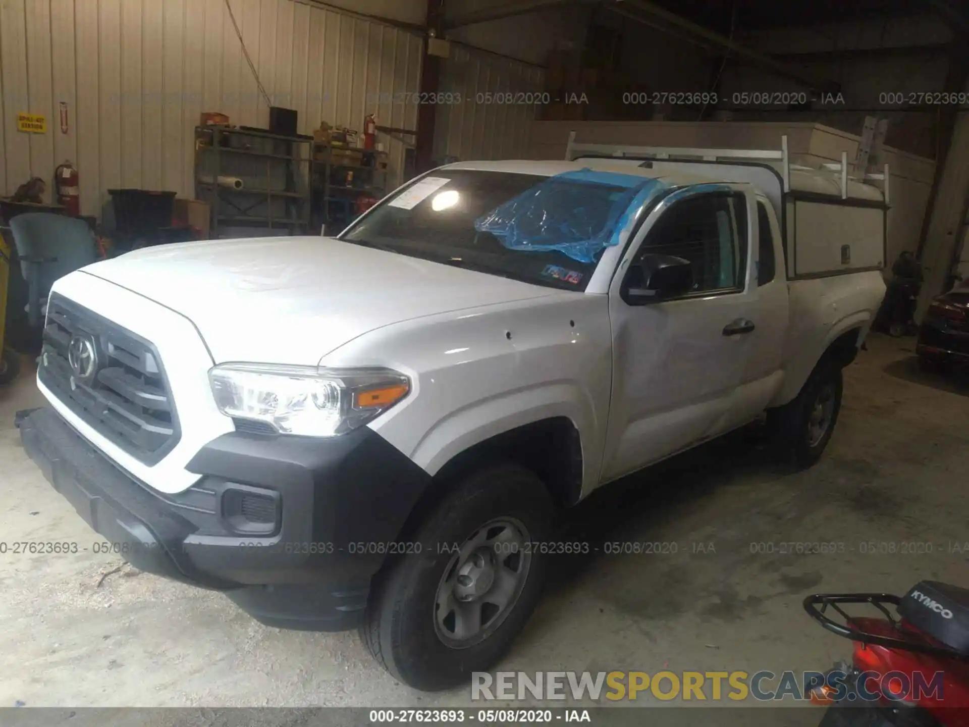 2 Photograph of a damaged car 5TFRX5GN3KX145254 TOYOTA TACOMA 2019