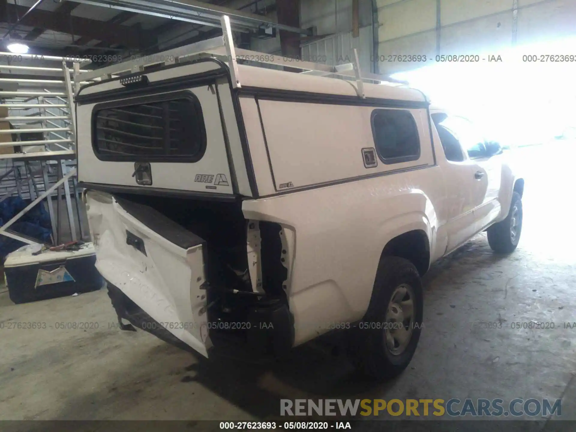 4 Photograph of a damaged car 5TFRX5GN3KX145254 TOYOTA TACOMA 2019