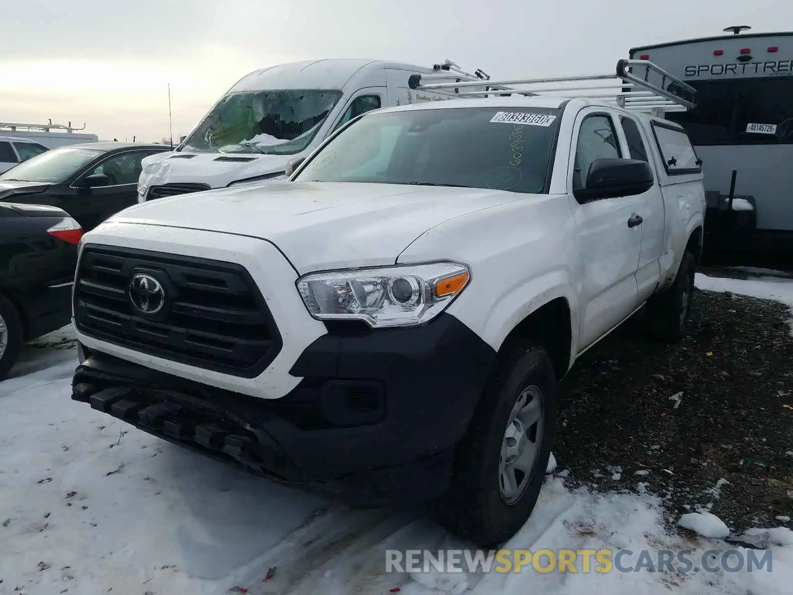 2 Photograph of a damaged car 5TFRX5GN3KX148266 TOYOTA TACOMA 2019