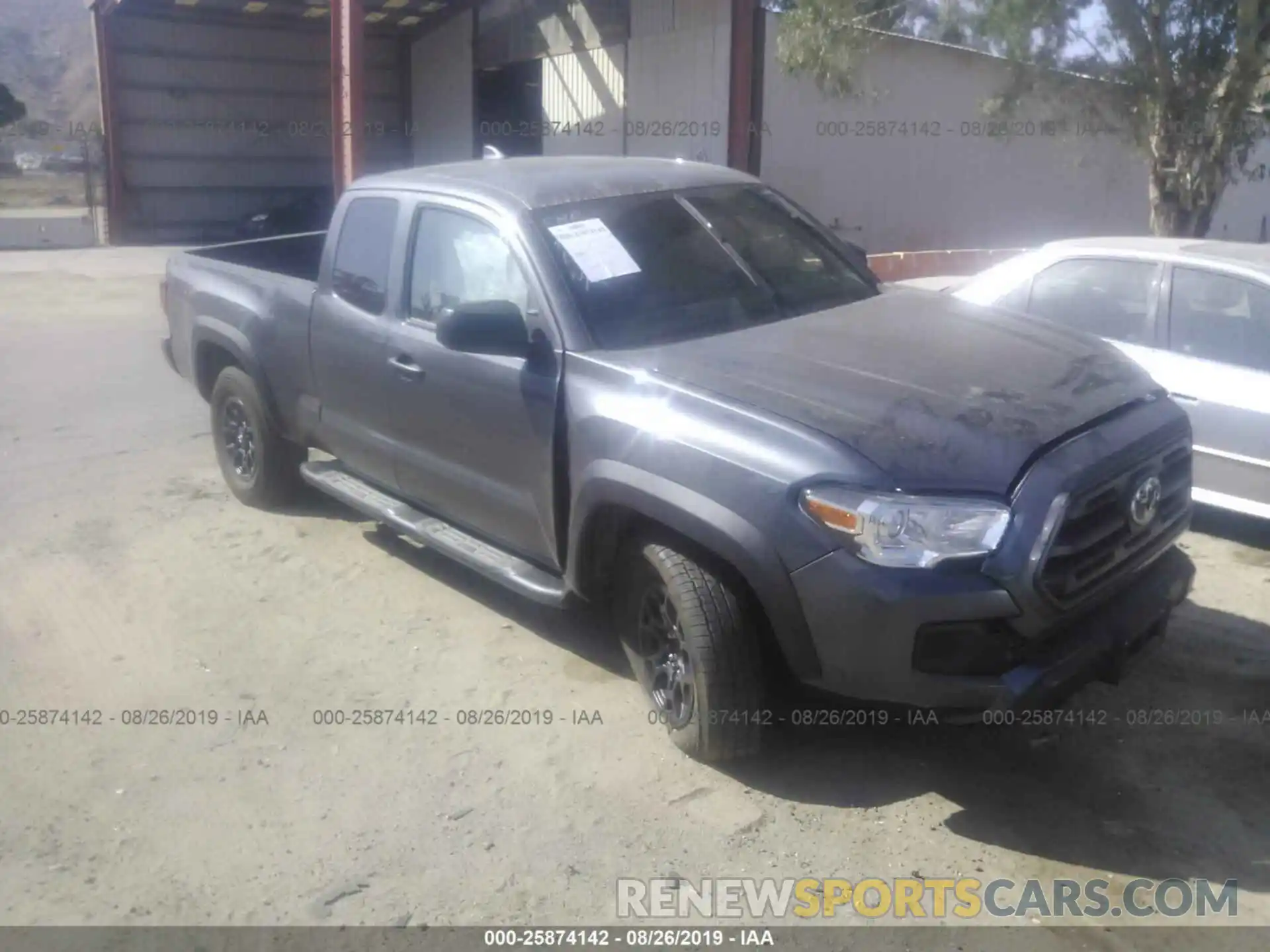 1 Photograph of a damaged car 5TFRX5GN3KX149532 TOYOTA TACOMA 2019