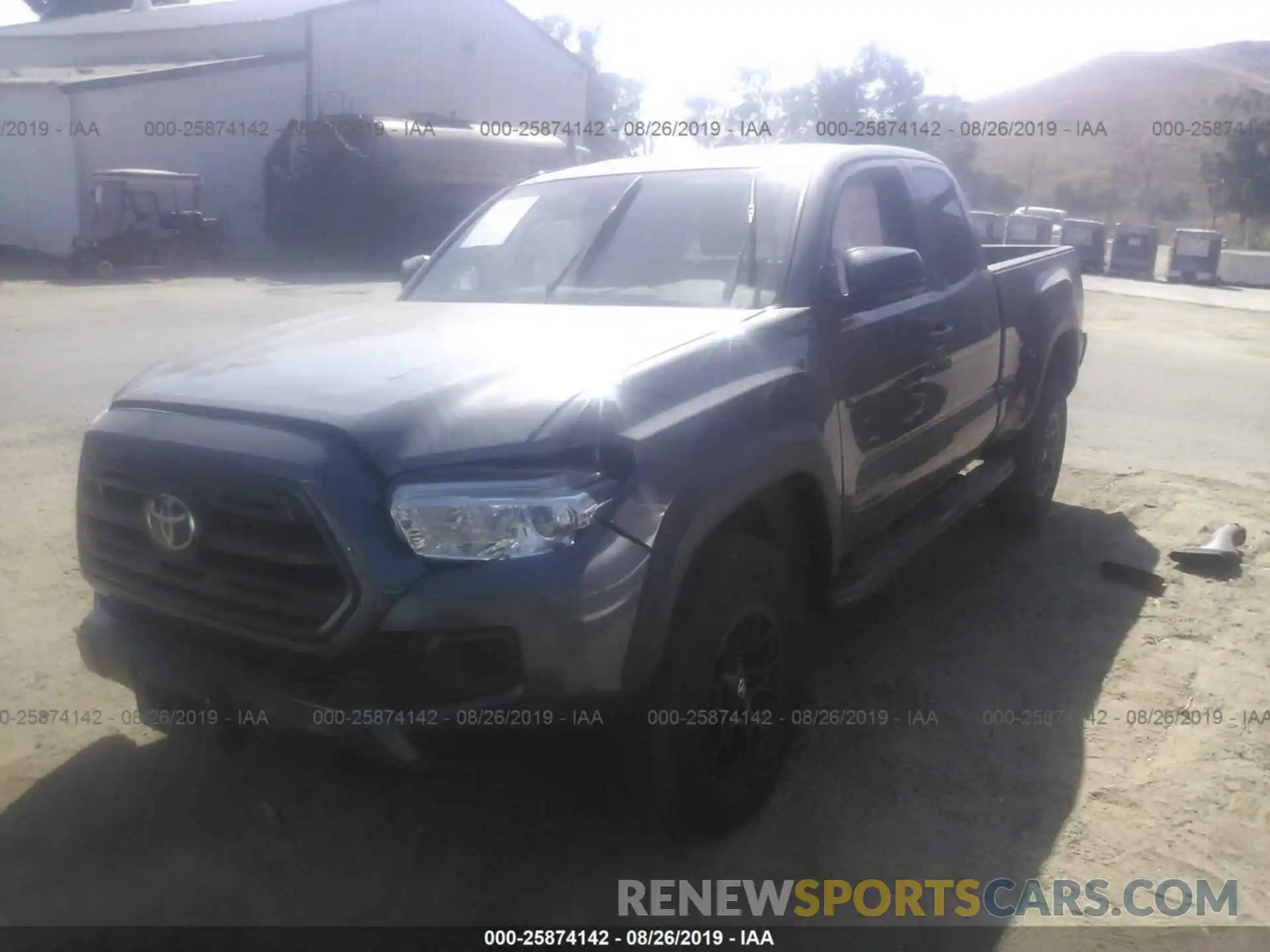 2 Photograph of a damaged car 5TFRX5GN3KX149532 TOYOTA TACOMA 2019