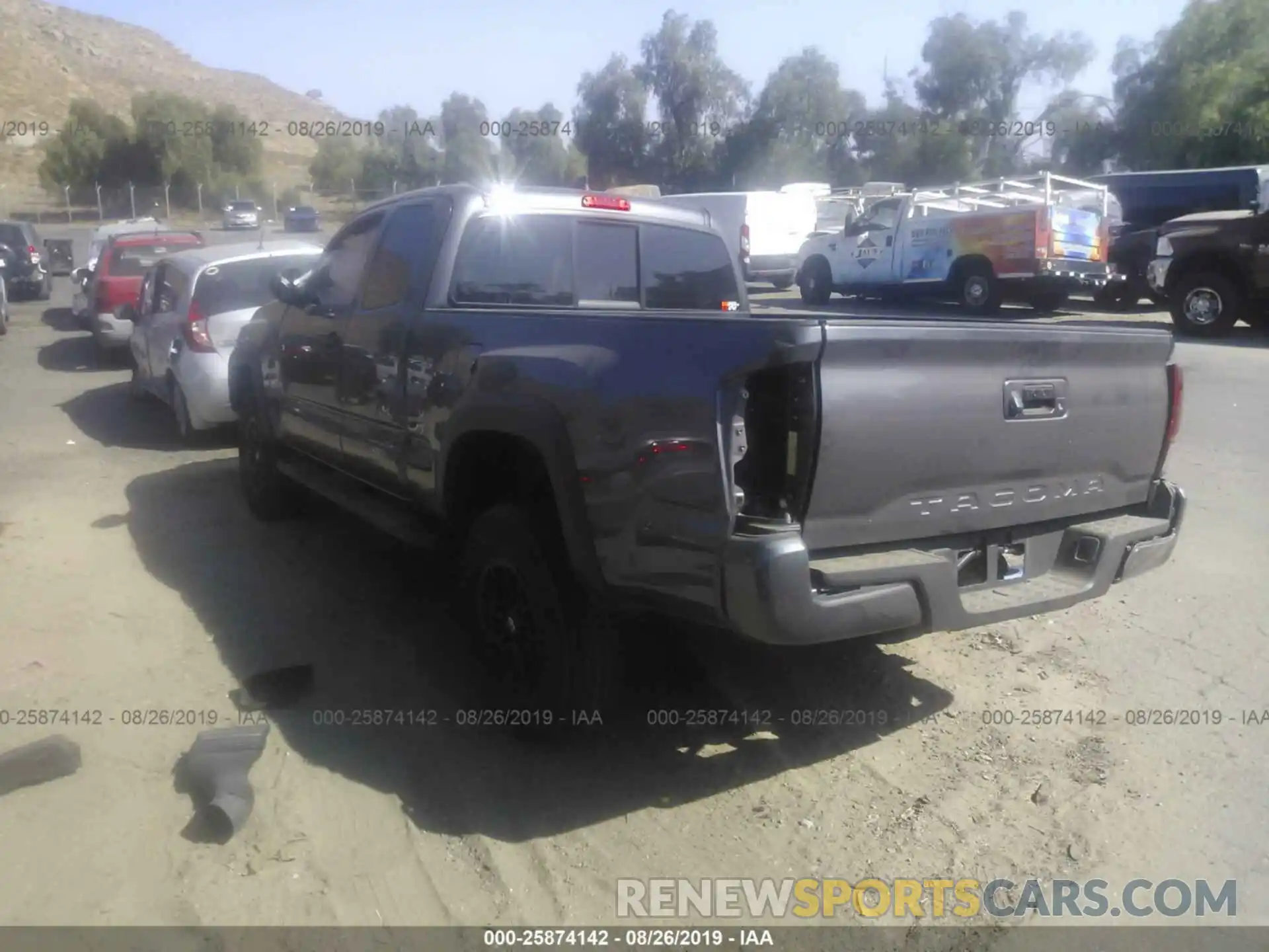 3 Photograph of a damaged car 5TFRX5GN3KX149532 TOYOTA TACOMA 2019