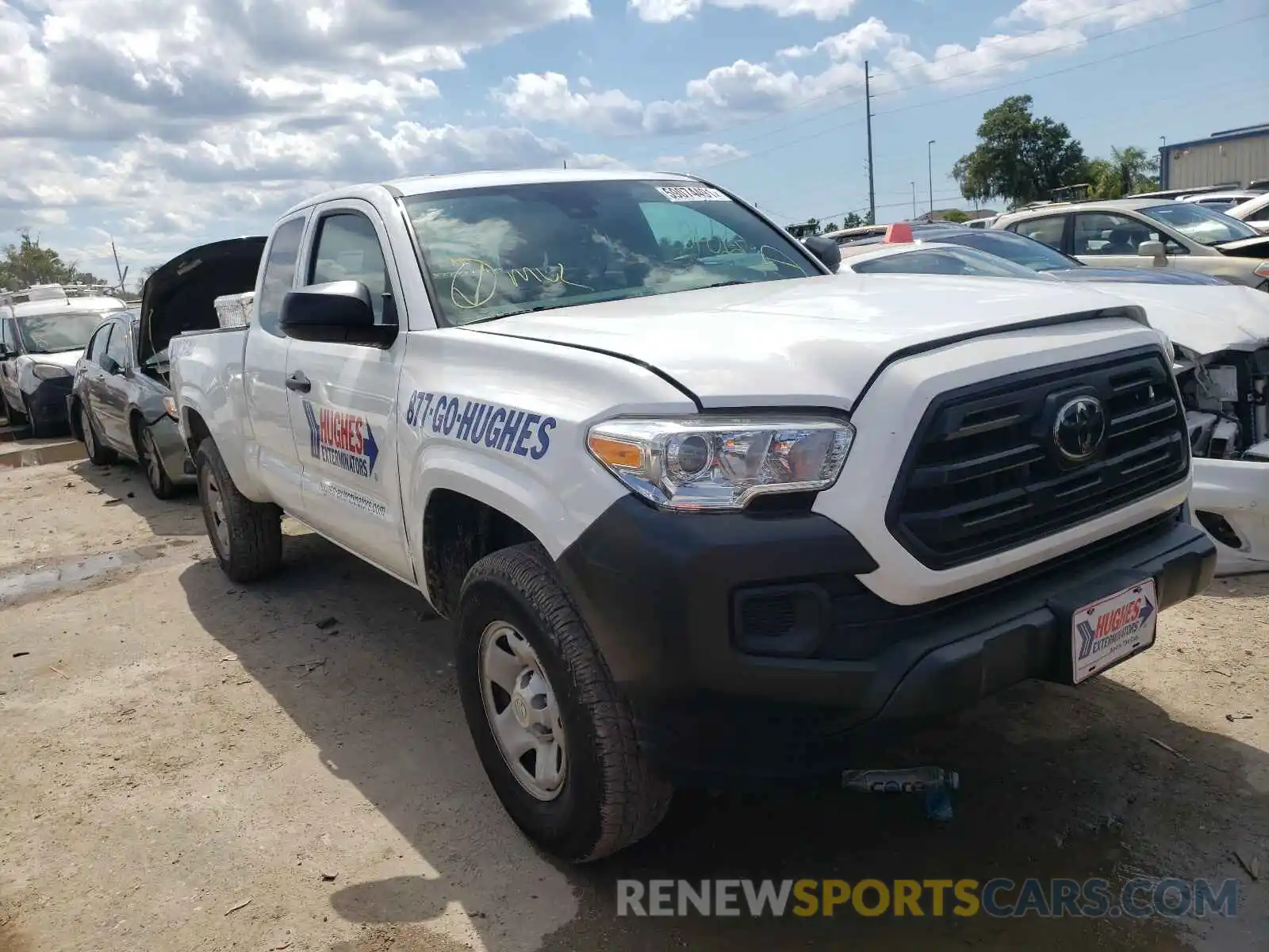 1 Photograph of a damaged car 5TFRX5GN3KX152821 TOYOTA TACOMA 2019