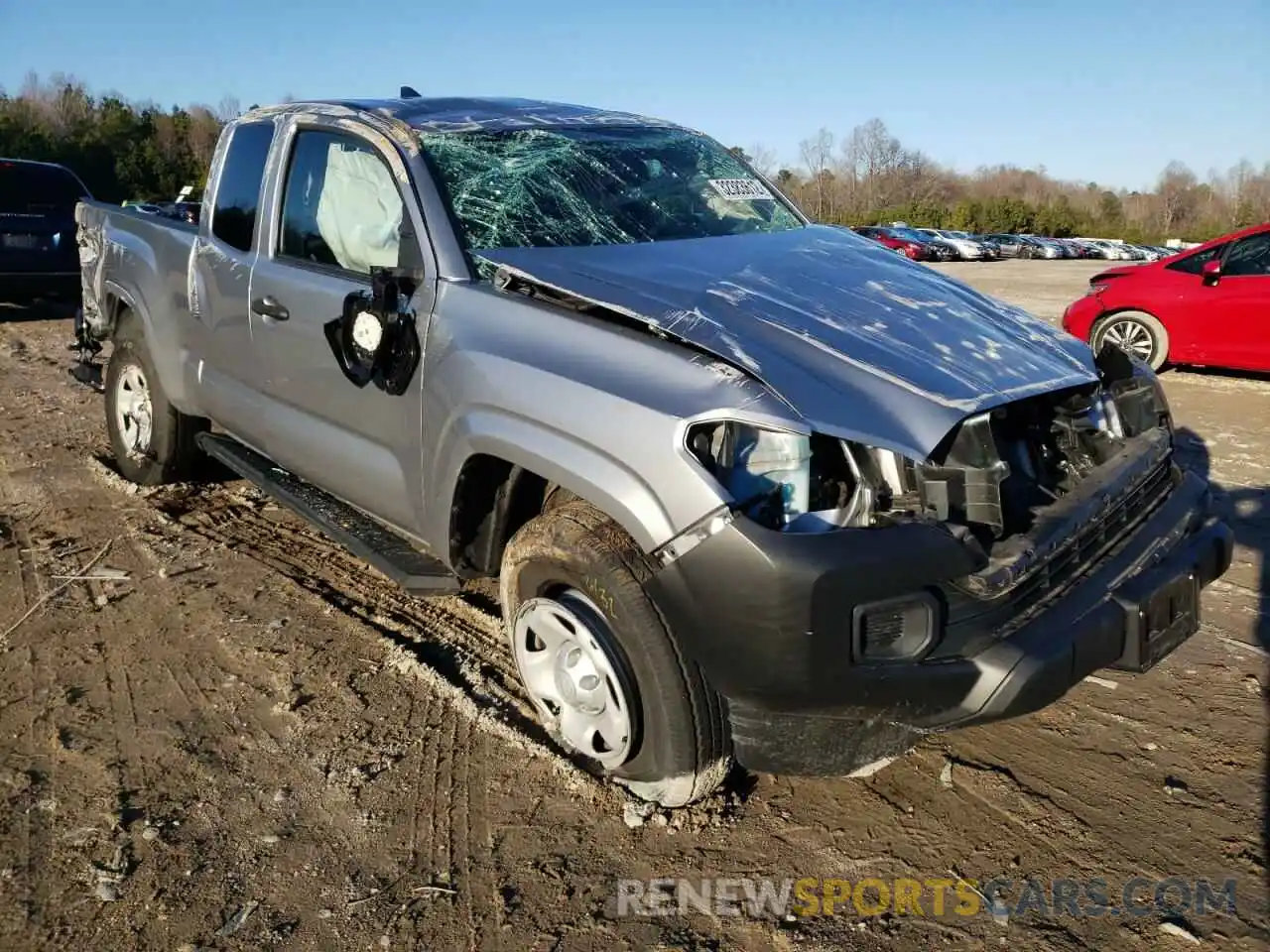 1 Photograph of a damaged car 5TFRX5GN3KX155105 TOYOTA TACOMA 2019