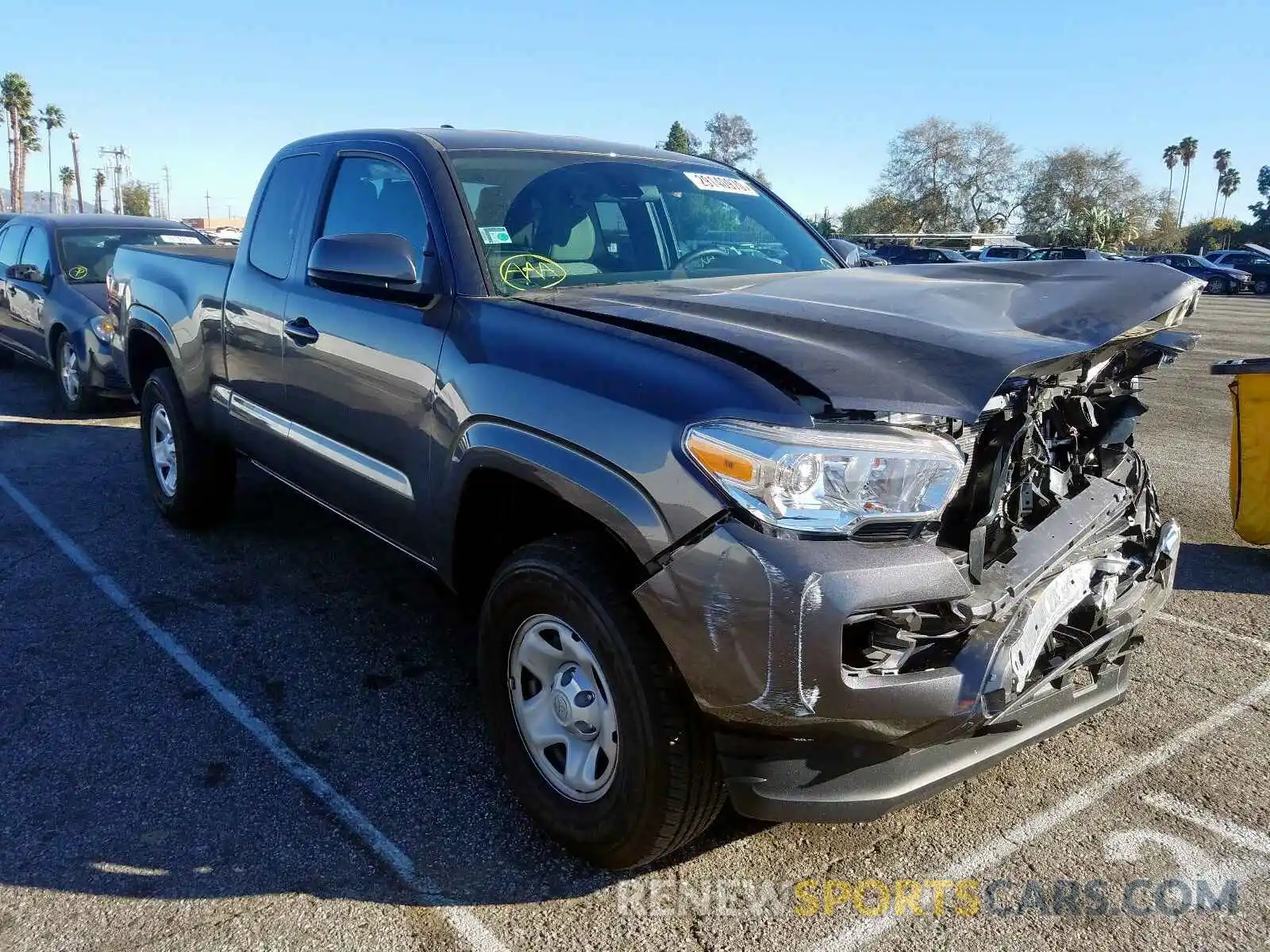 1 Photograph of a damaged car 5TFRX5GN3KX156870 TOYOTA TACOMA 2019