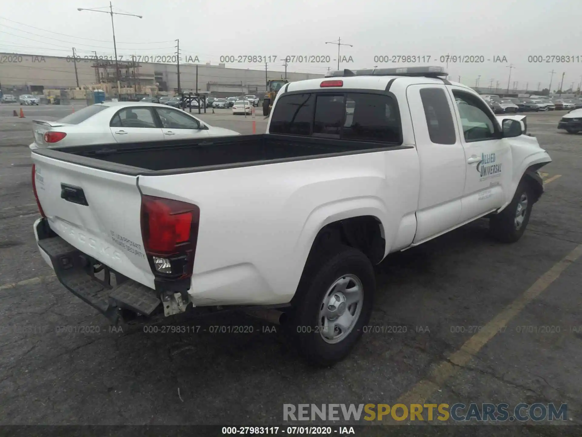 4 Photograph of a damaged car 5TFRX5GN3KX161664 TOYOTA TACOMA 2019