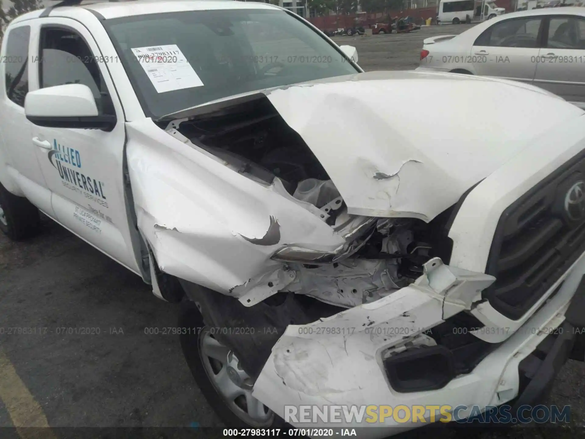 6 Photograph of a damaged car 5TFRX5GN3KX161664 TOYOTA TACOMA 2019