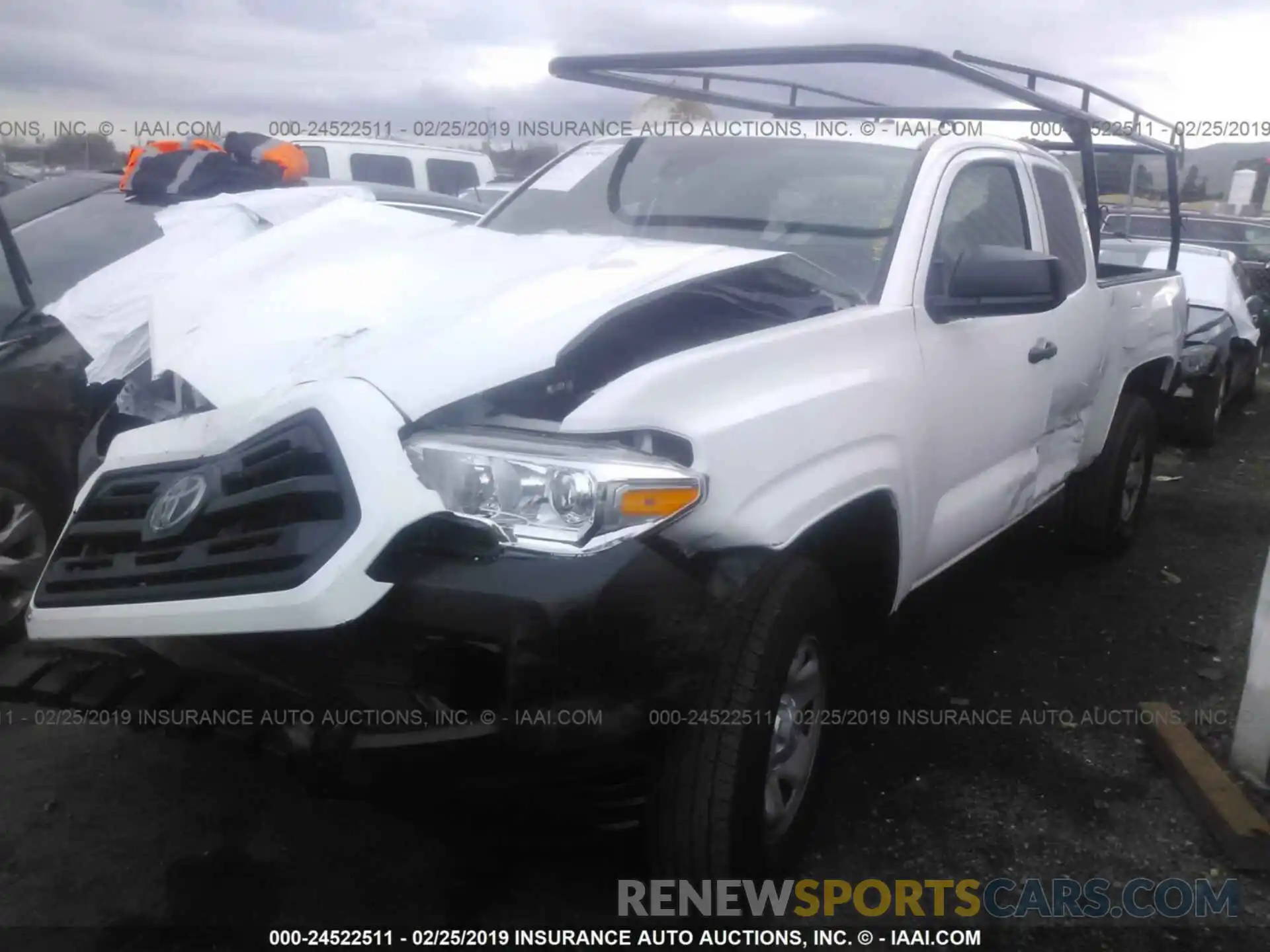 2 Photograph of a damaged car 5TFRX5GN4KX135199 TOYOTA TACOMA 2019