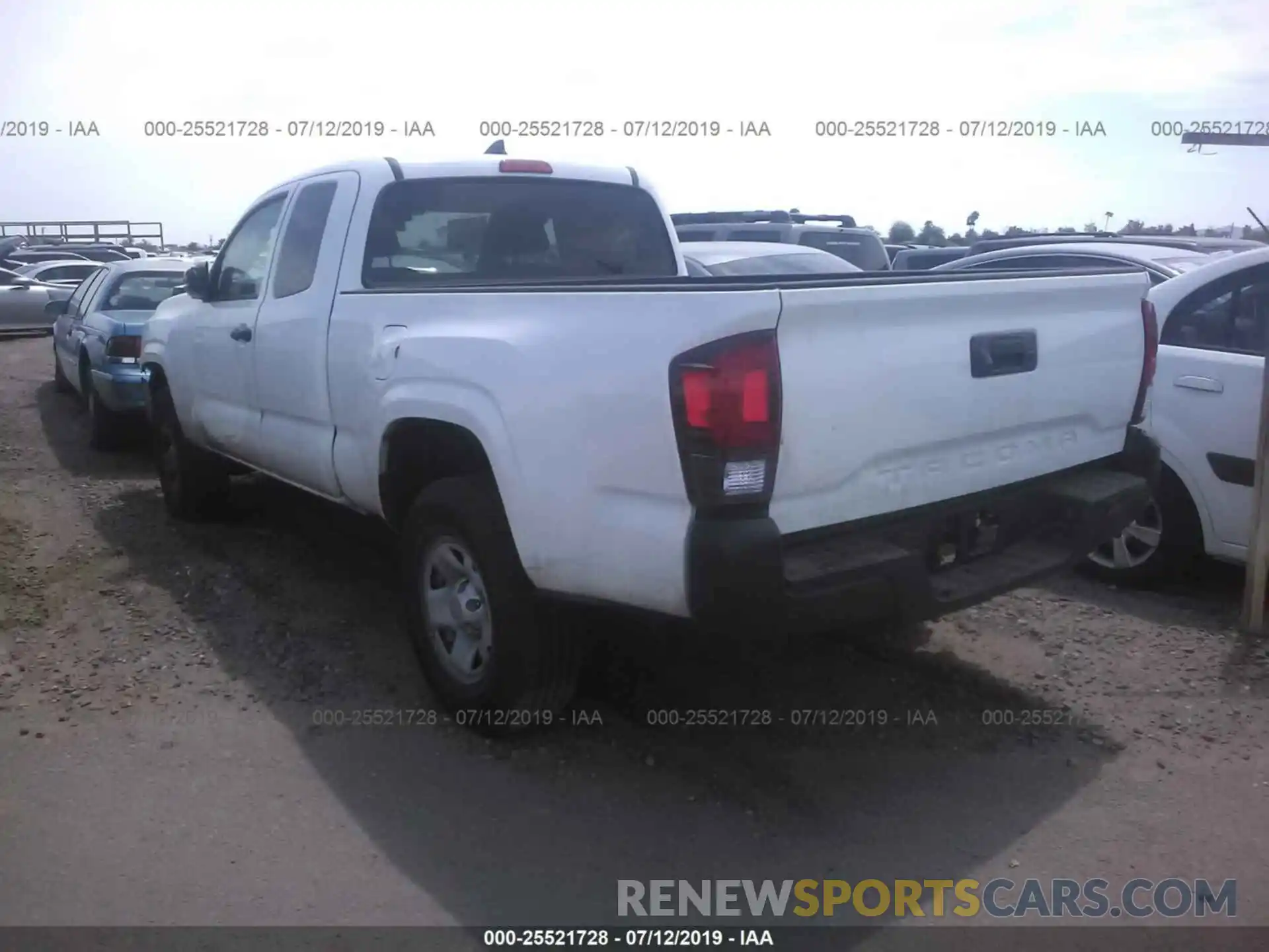 3 Photograph of a damaged car 5TFRX5GN4KX137485 TOYOTA TACOMA 2019