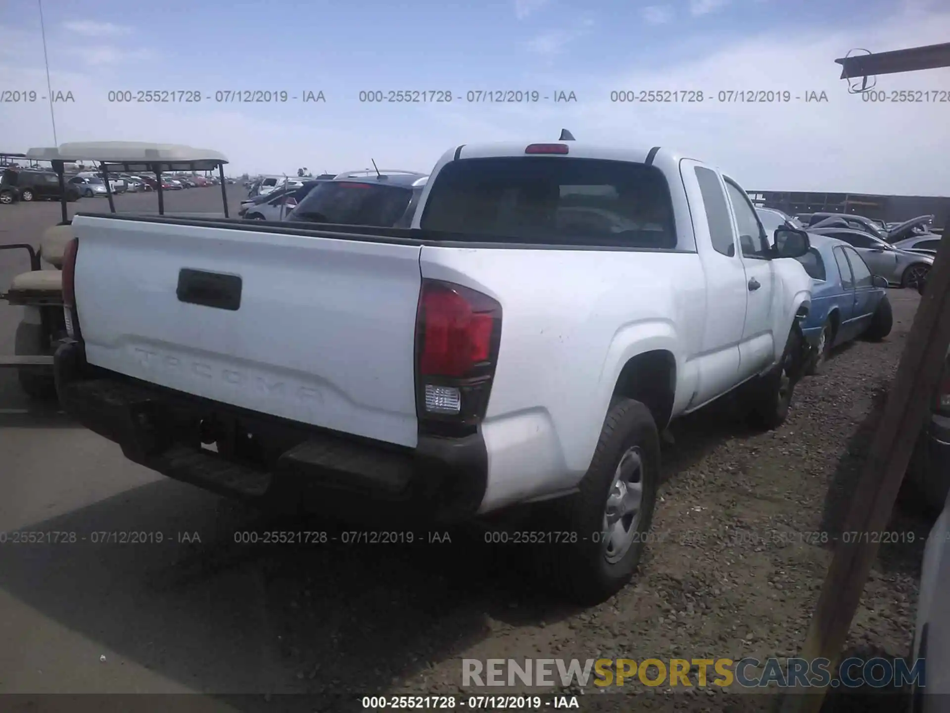 4 Photograph of a damaged car 5TFRX5GN4KX137485 TOYOTA TACOMA 2019