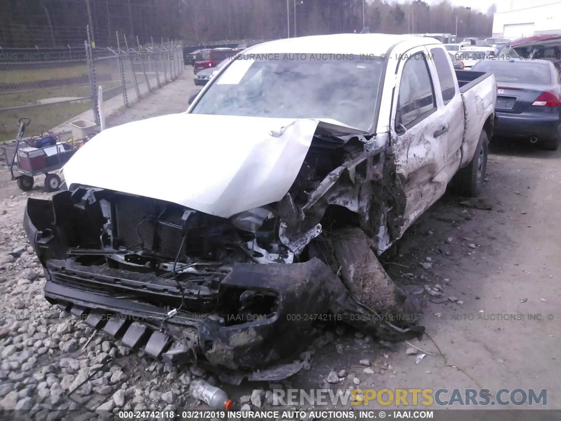 2 Photograph of a damaged car 5TFRX5GN4KX138085 TOYOTA TACOMA 2019