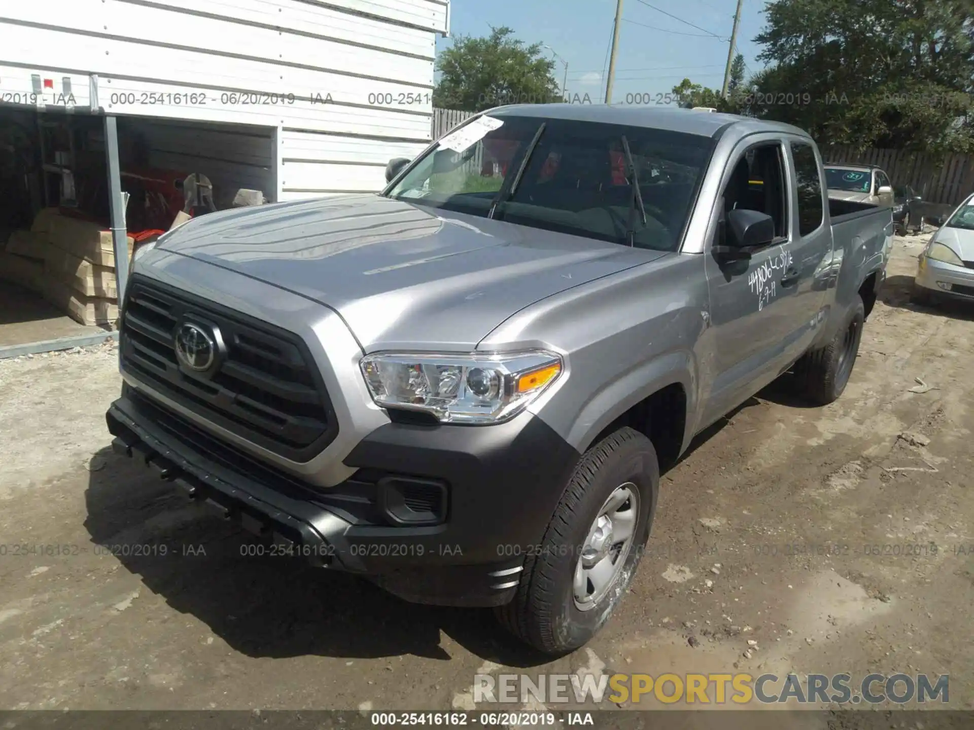 2 Photograph of a damaged car 5TFRX5GN4KX139642 TOYOTA TACOMA 2019