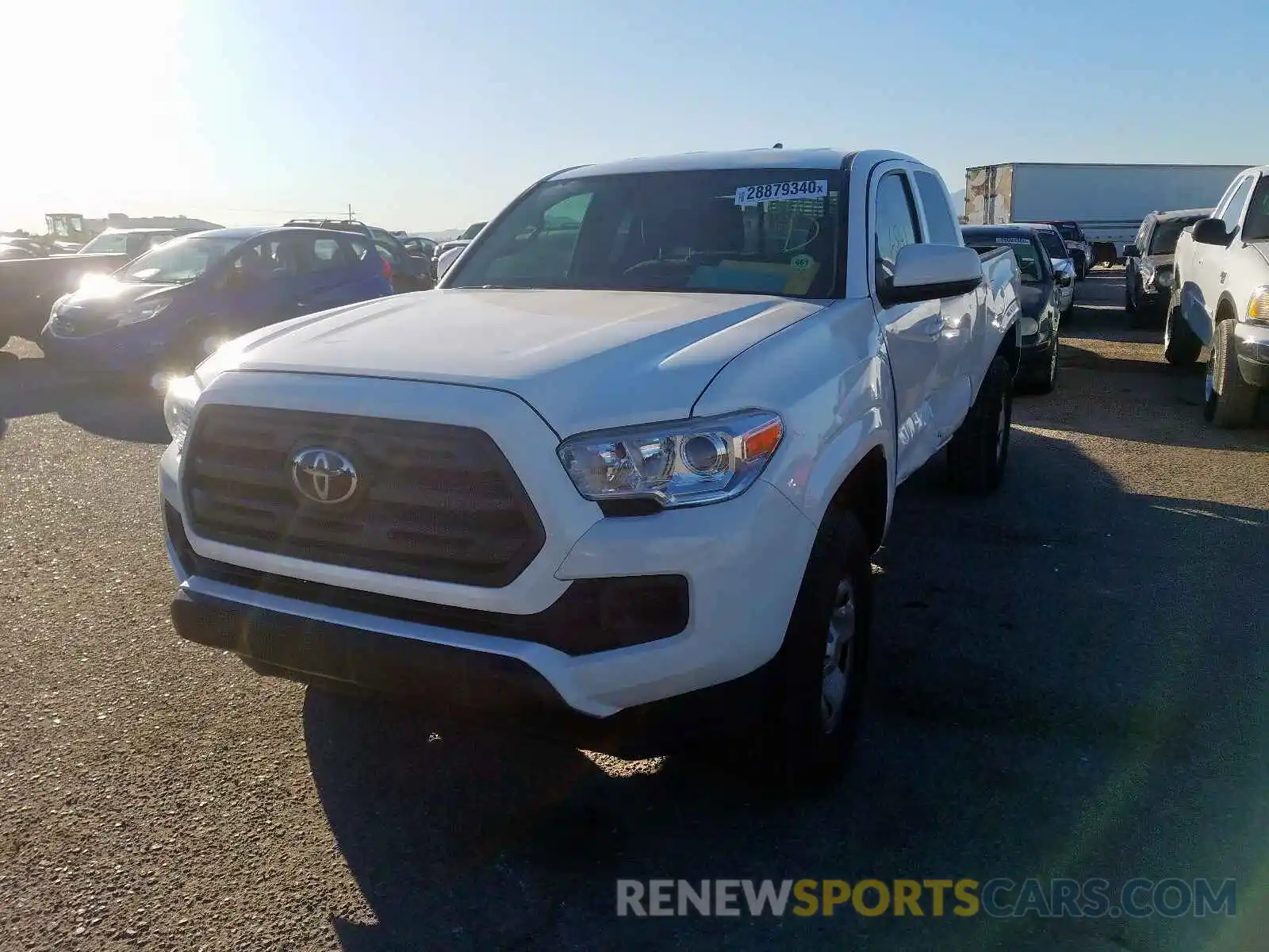 2 Photograph of a damaged car 5TFRX5GN4KX144811 TOYOTA TACOMA 2019