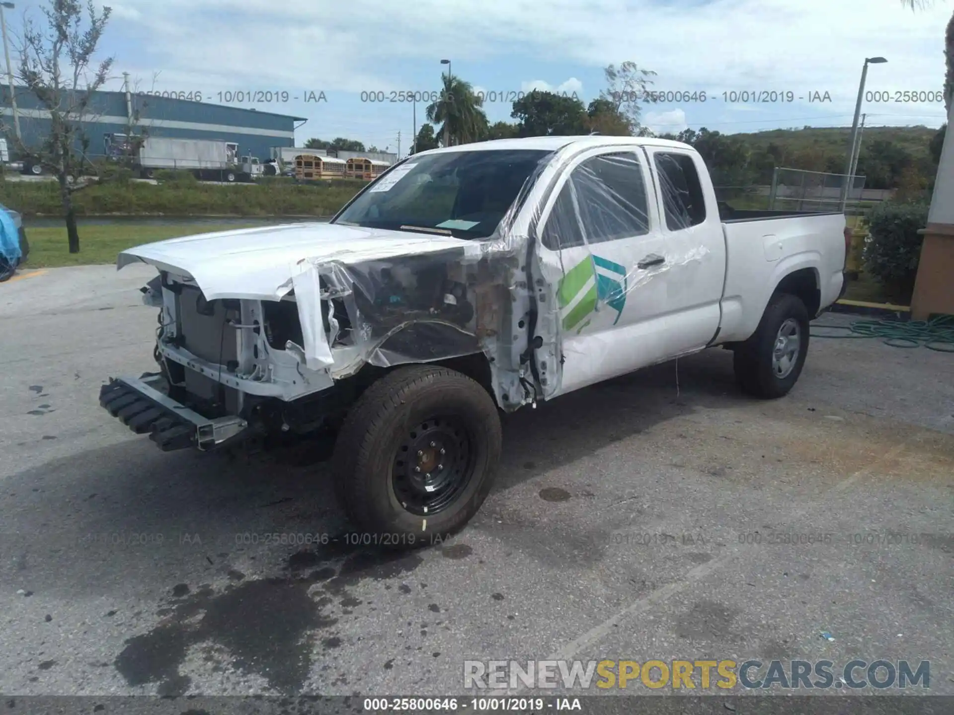 2 Photograph of a damaged car 5TFRX5GN4KX145232 TOYOTA TACOMA 2019