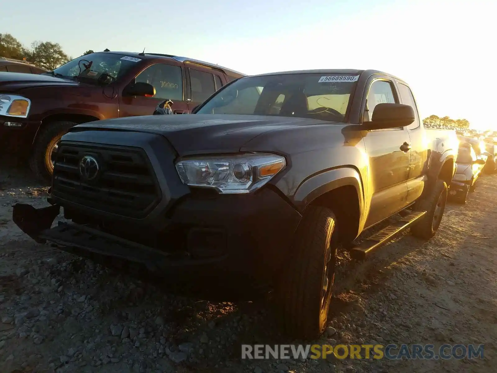 2 Photograph of a damaged car 5TFRX5GN4KX146512 TOYOTA TACOMA 2019