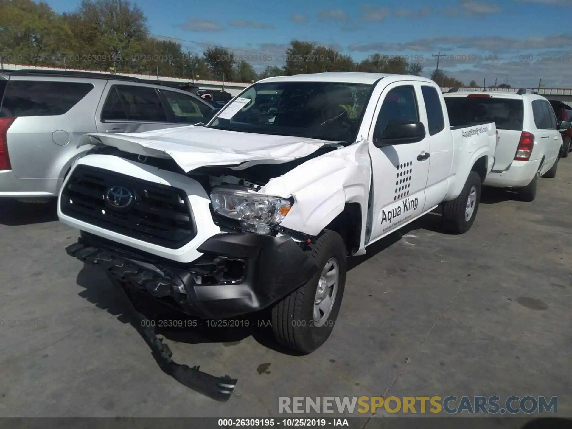 2 Фотография поврежденного автомобиля 5TFRX5GN4KX155324 TOYOTA TACOMA 2019