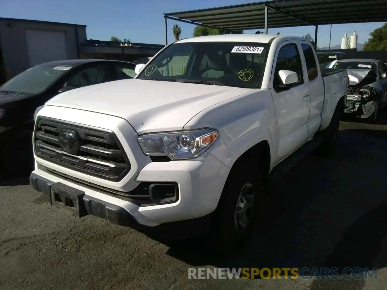 2 Photograph of a damaged car 5TFRX5GN4KX160703 TOYOTA TACOMA 2019