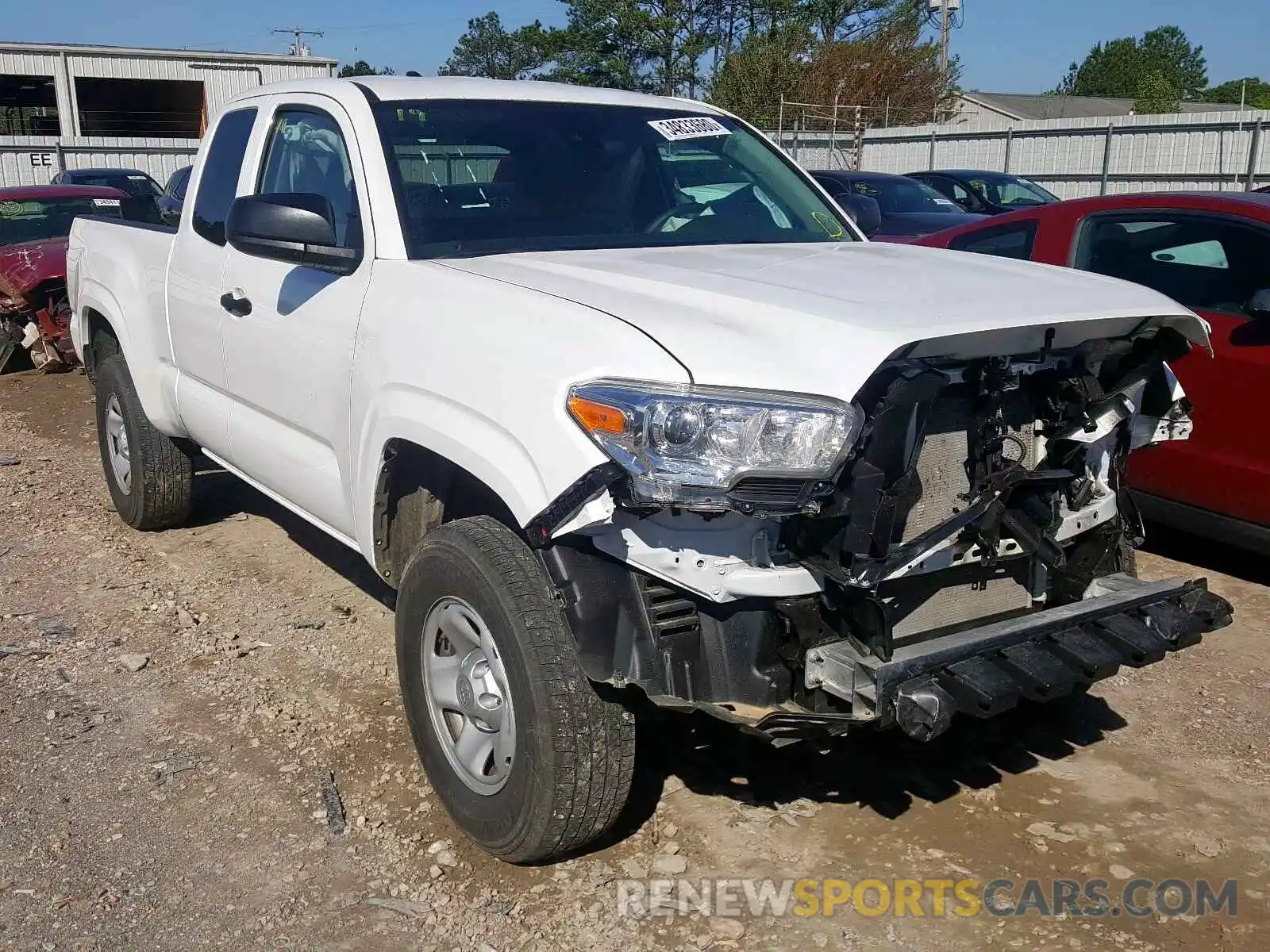 1 Photograph of a damaged car 5TFRX5GN4KX160832 TOYOTA TACOMA 2019