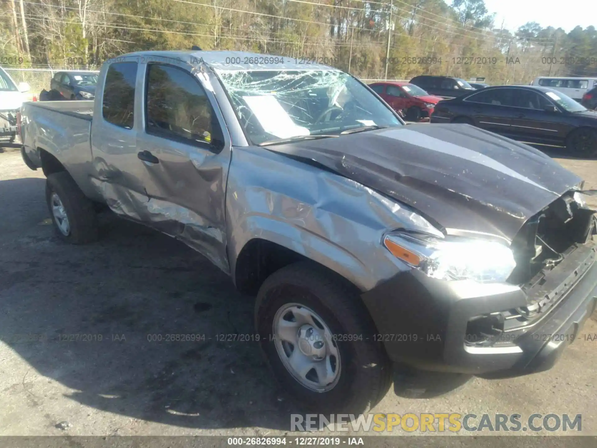 1 Photograph of a damaged car 5TFRX5GN5KX133493 TOYOTA TACOMA 2019